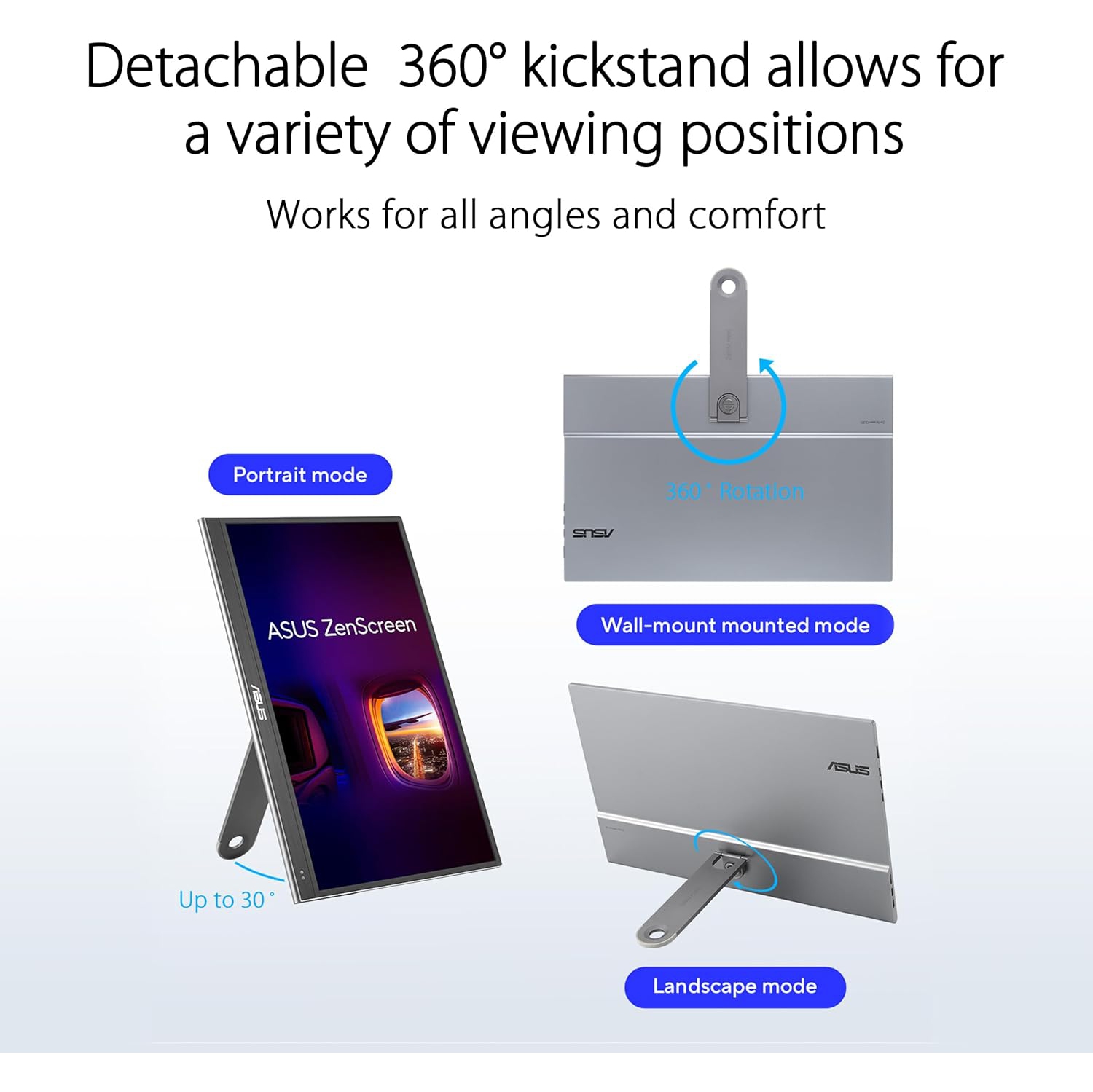 Moniteur portatif USB-C OLED 16&nbsp;po ZenScreen d'ASUS – HD intégrale, DCI-P3 100 %, 1&nbsp;ms, HDR-10, mini HDMI