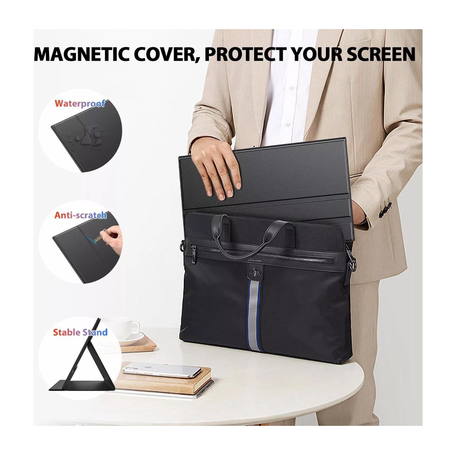 UPERFECT 18.5" 120Hz Touchscreen Portable Monitor 1080P 120Hz Gaming Monitor 1ms FreeSync Ultra Slim HDMI USB C w/VESA