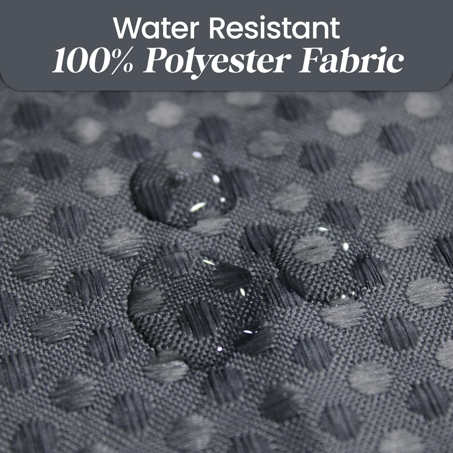 Canadian Linen Hookless Shower Curtains, 72"x72", Mildew Water Resistant Washable Polyester Bathtub Shower Curtains for Bathroom, Grey Waffle Design