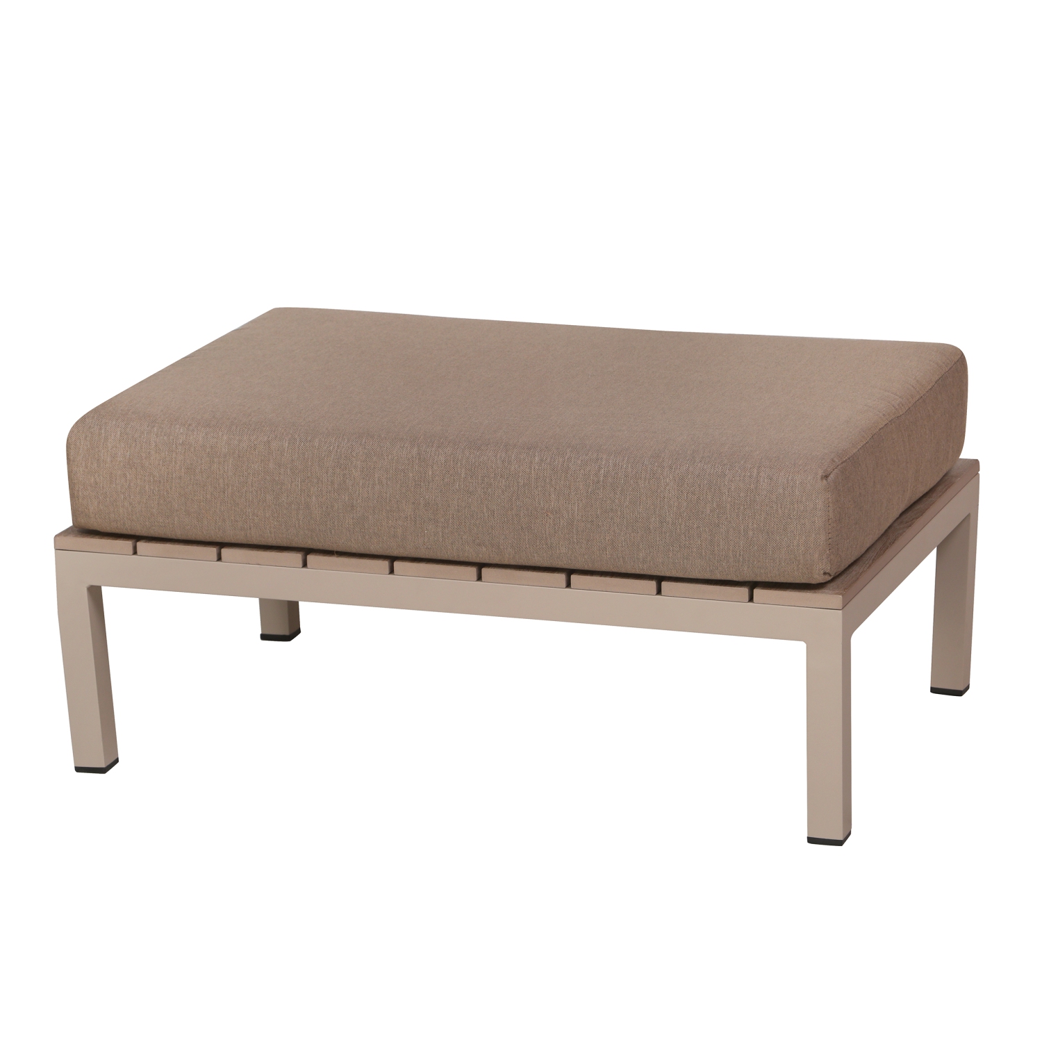 Deko Living 4 Place Seating Brown Outdoor Compression Foam Sofa and Table Set