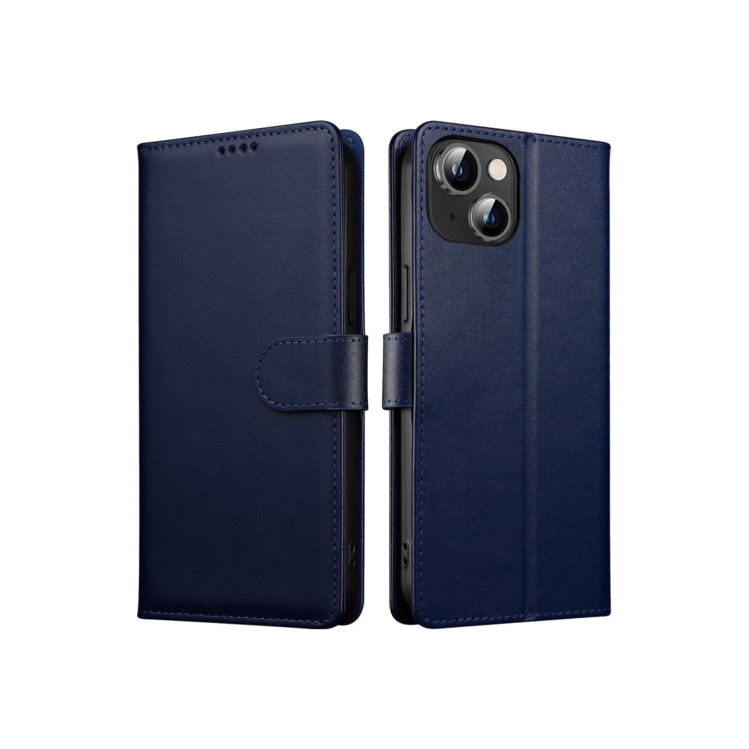 Étui portefeuille pour iPhone 15 Pro Max, étui folio à rabat en cuir PU de qualité supérieure avec fente pour carte, support et fermeture magnétique,