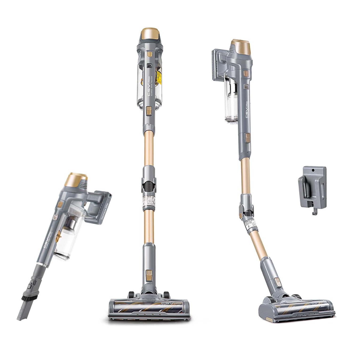 Aspirateur-balai sans fil DS4095 de Kenmore avec rallonge EasyReach, puissance à 2 vitesses, filtre HEPA, lampe frontale LED, se convertit en