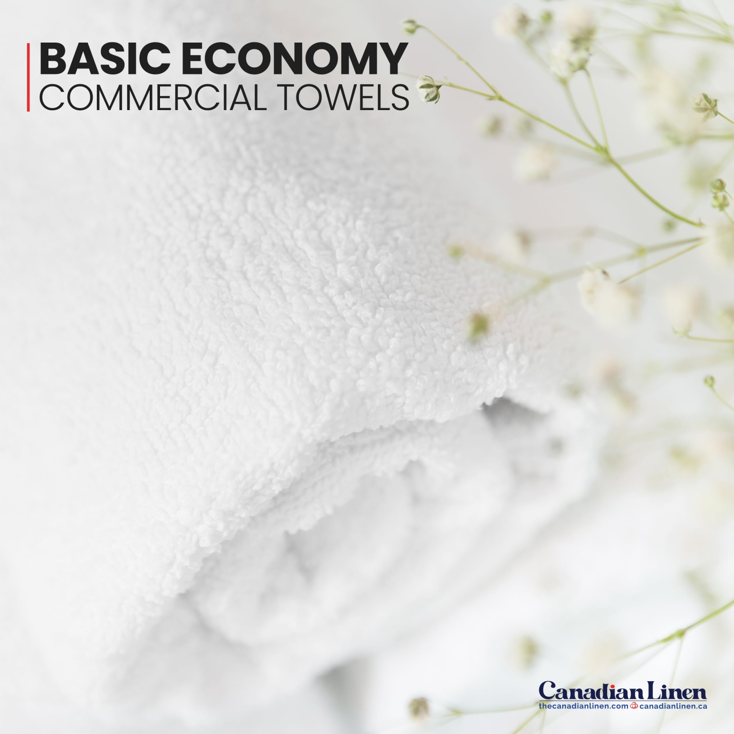 Canadian Linen Basic Washcloth Set 12"x12", 24 Pack Soft Absorbent Cotton Lightweight Quick Dry Cleaning Towels for Home Motel Spa Hotel Salons, White