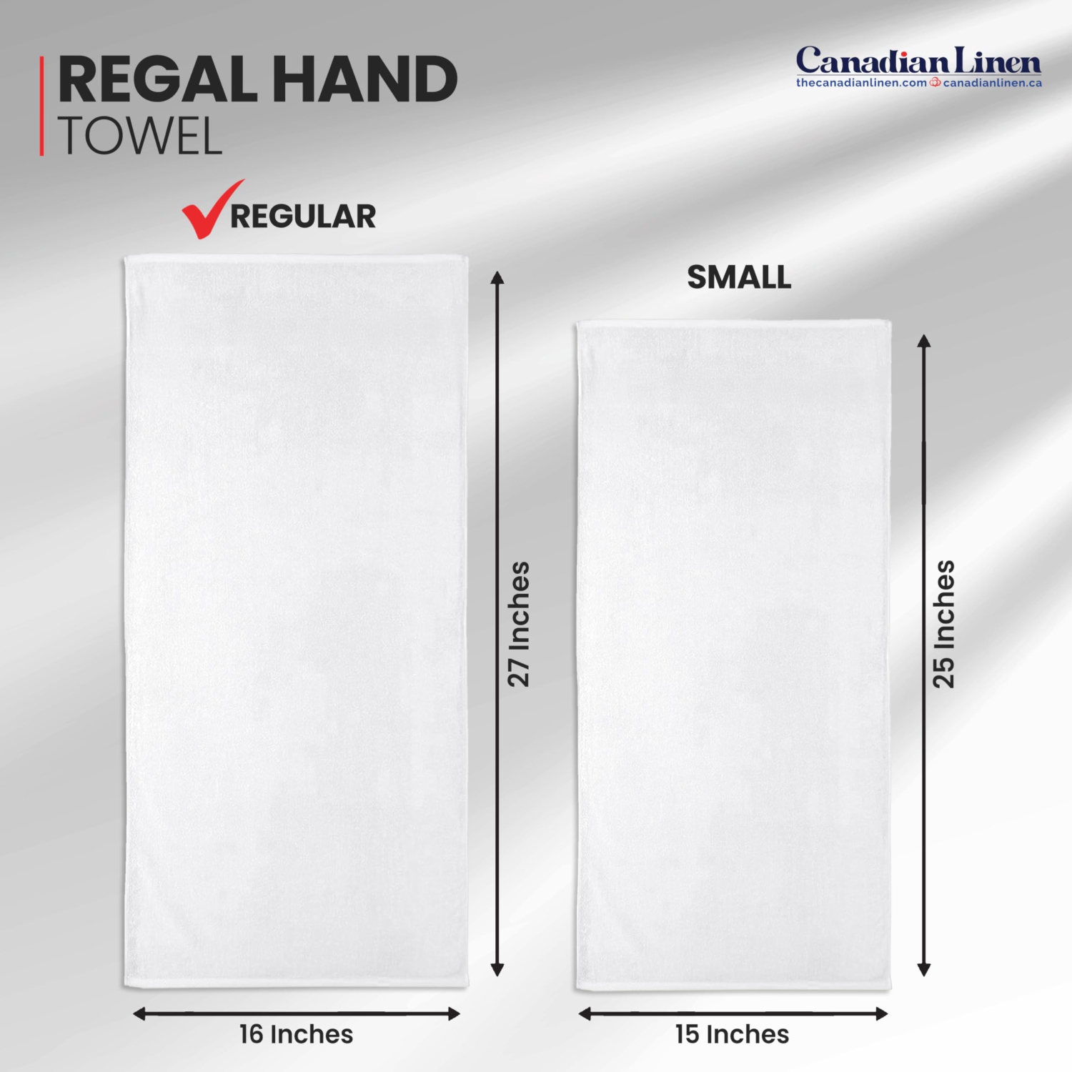 Canadian Linen Regal – Ensemble d'essuie-mains économiques 16 x 27&nbsp;po, paq. 12 serviettes en coton doux et absorbantes, séchage rapide, pour