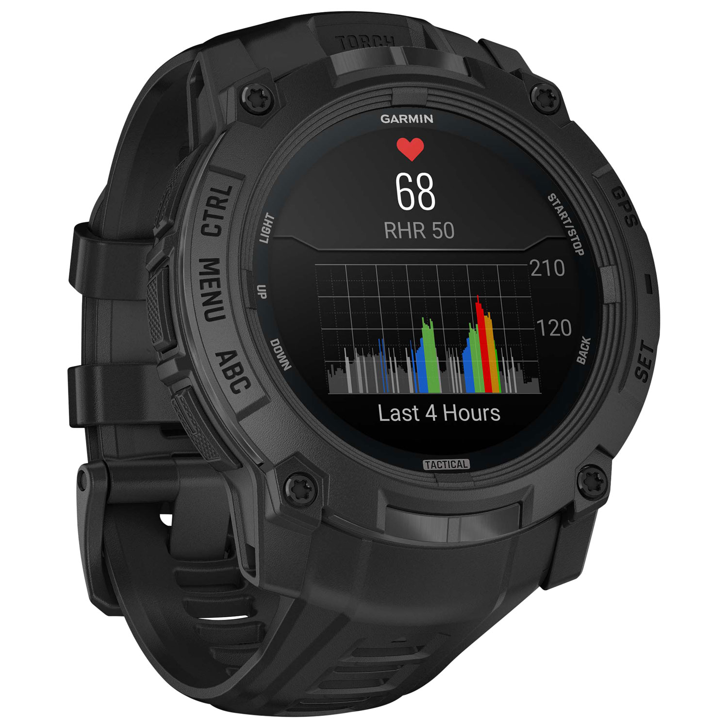 Garmin Instinct 3 AMOLD Tactical Edition 45mm Bluetooth Multisport Smartwatch - Black