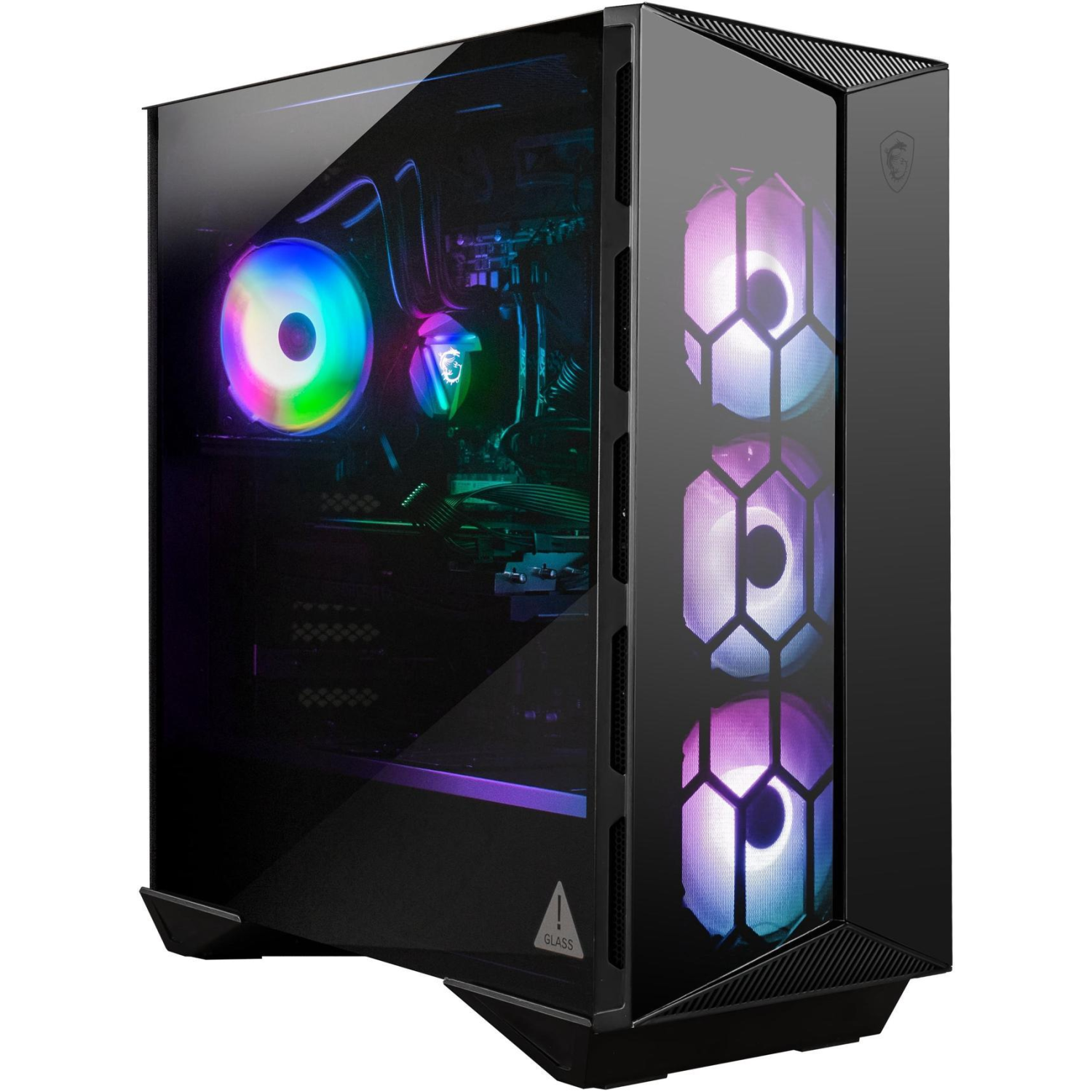 Refurbished(Excellent) - MSI Aegis R Gaming PC, Intel Core i7-14700F, GeForce RTX 4070 Ti SUPER, 64GB DDR5, 2 TB PCIe SSD, Windows 11 Home, Liquid Cooling, Keyboard & Mouse