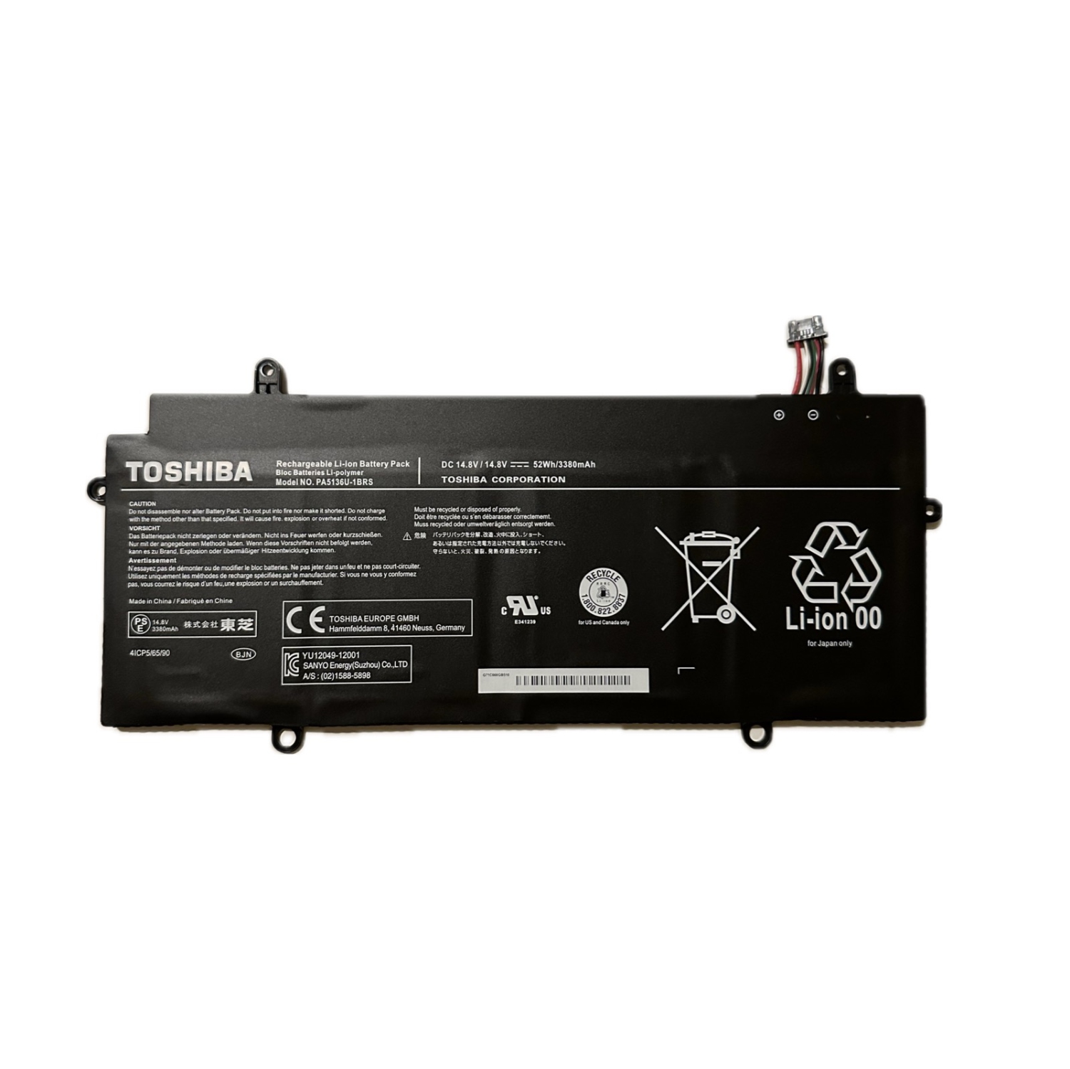 PA5136U-1BRS Batterie authentique pour Toshiba Portege Z30 Z30-A Z30-B Z30-C Z30-AK04S