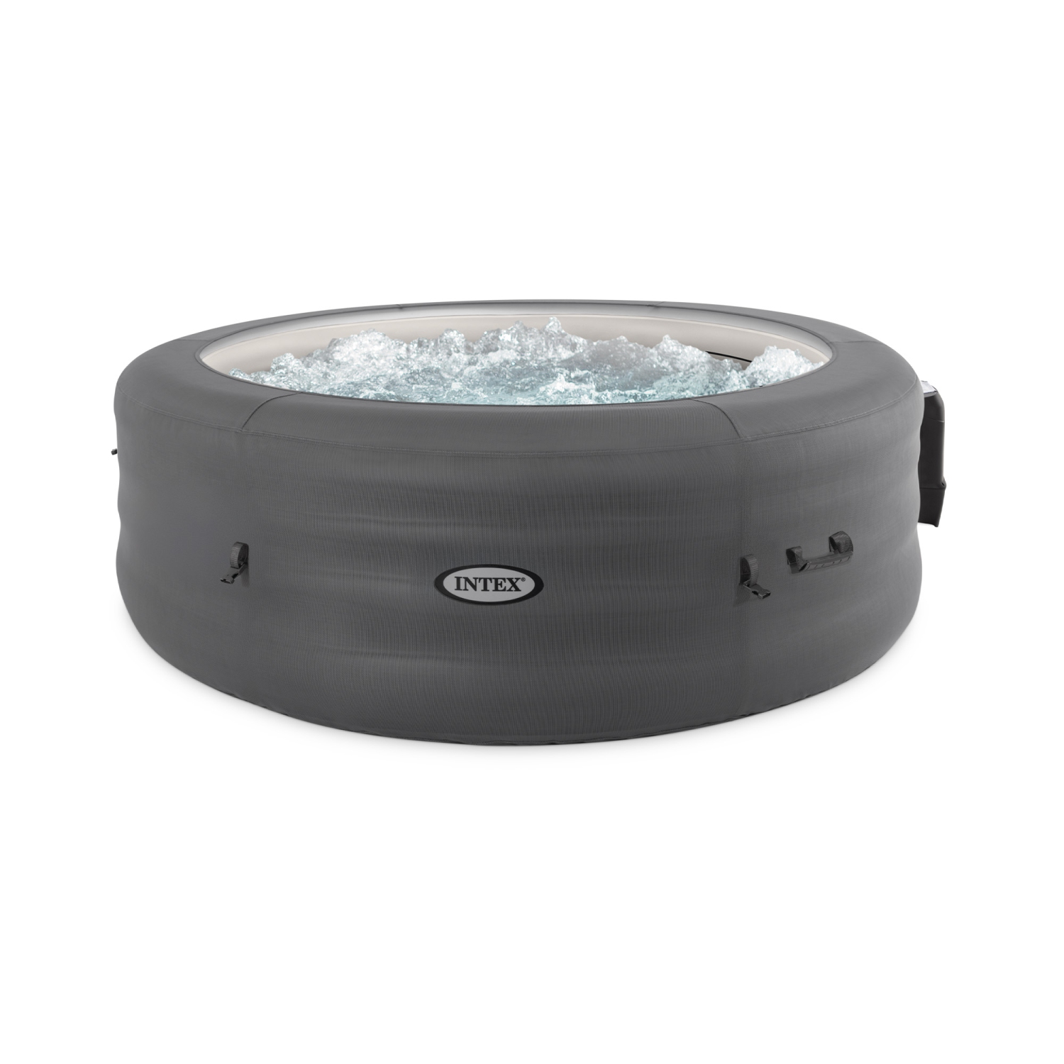 Intex SimpleSpa Bubble Massage 6 Person Inflatable Hot Tub with Energy Cover