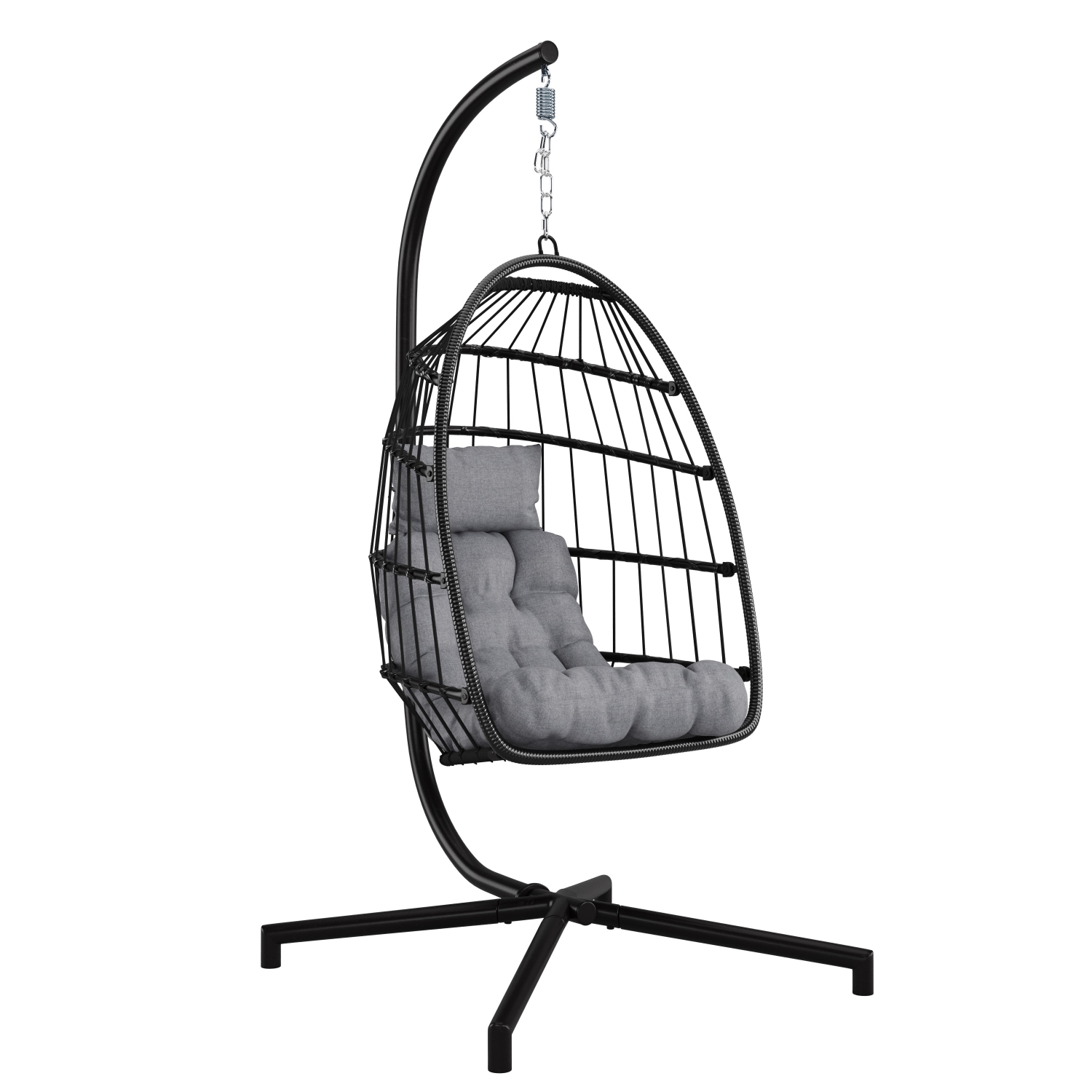 CorLiving Ember Hanging Egg Chair with Cushion