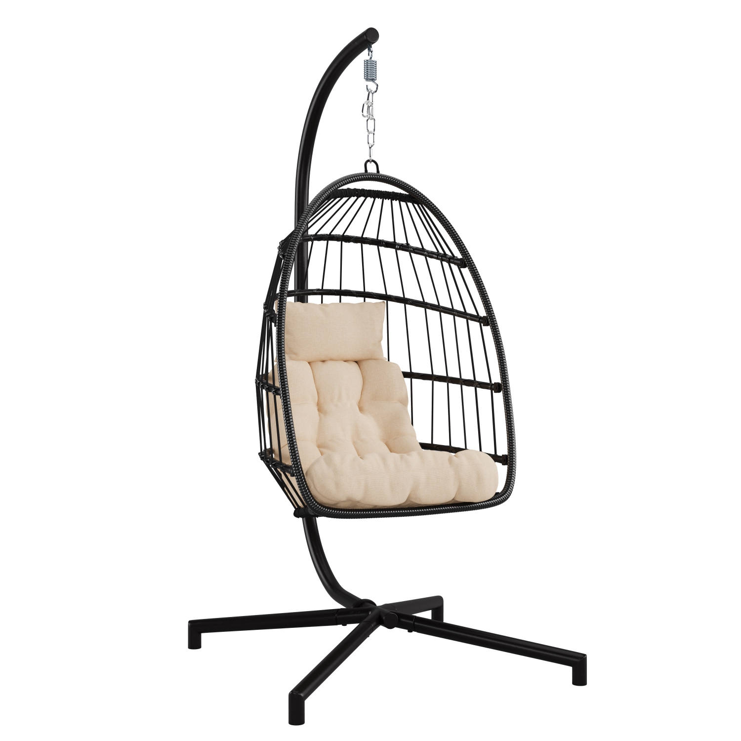 CorLiving Ember Hanging Egg Chair with Cushion