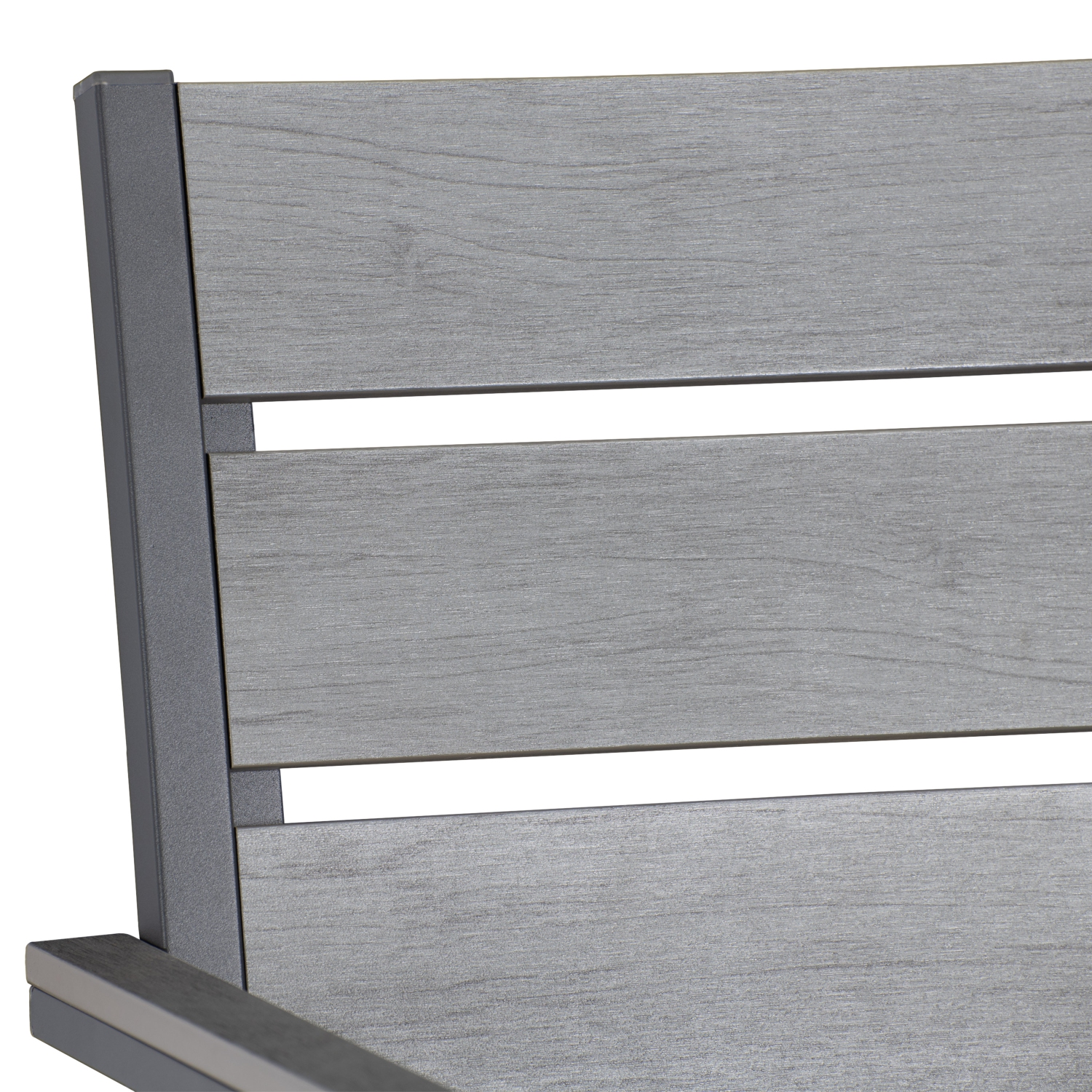 CorLiving – Chaises de salle à manger de patio en aluminium Gallant, ensemble de 2