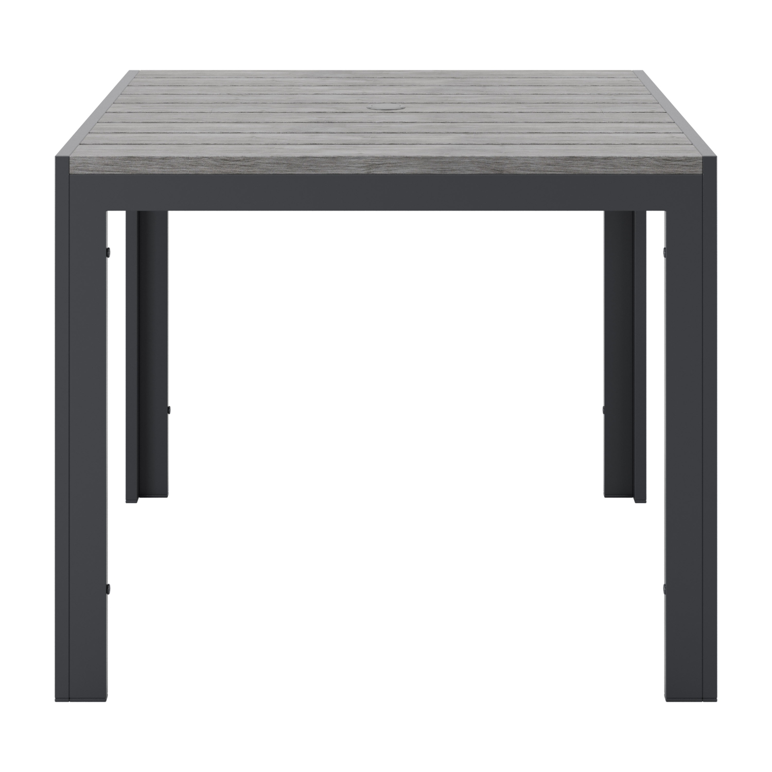 Table à manger carrée d'extérieur en aluminium de CorLiving