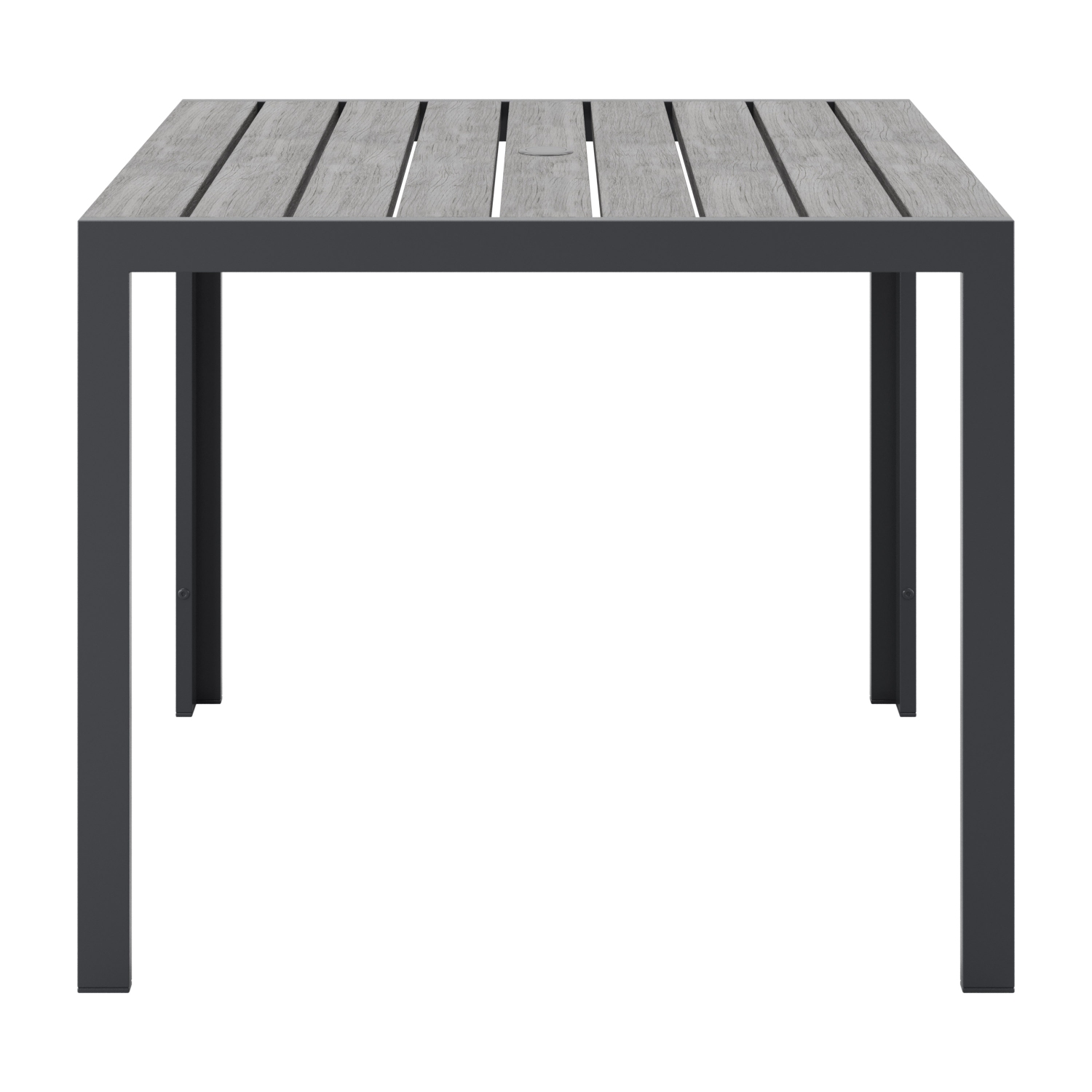 Table à manger carrée d'extérieur en aluminium de CorLiving