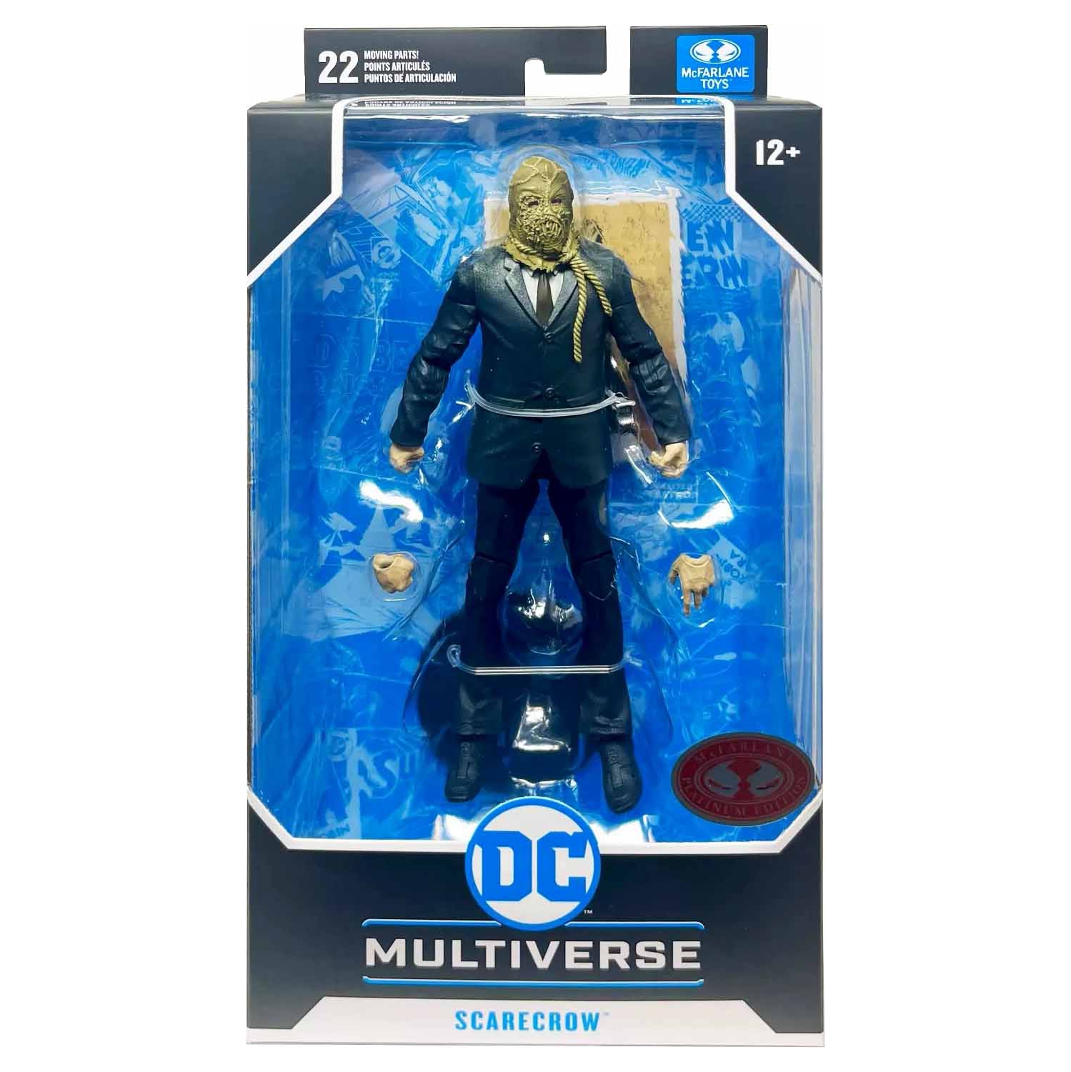 DC Multiverse Batman Begins 7&nbsp;po Figurine d'action exclusive - Épouvantail Red Platinum