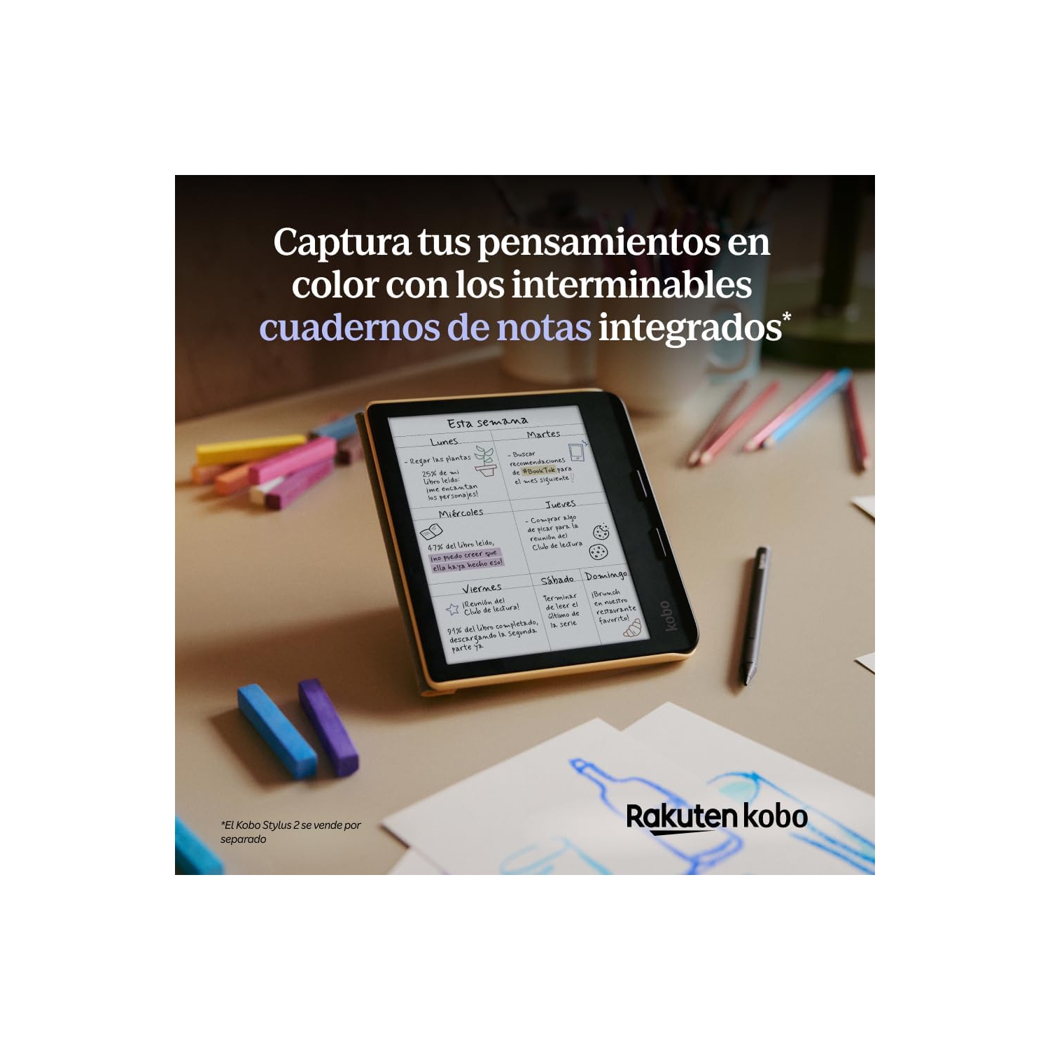 Kobo Libra Colour 7" eReader with Colour E Ink Display – White