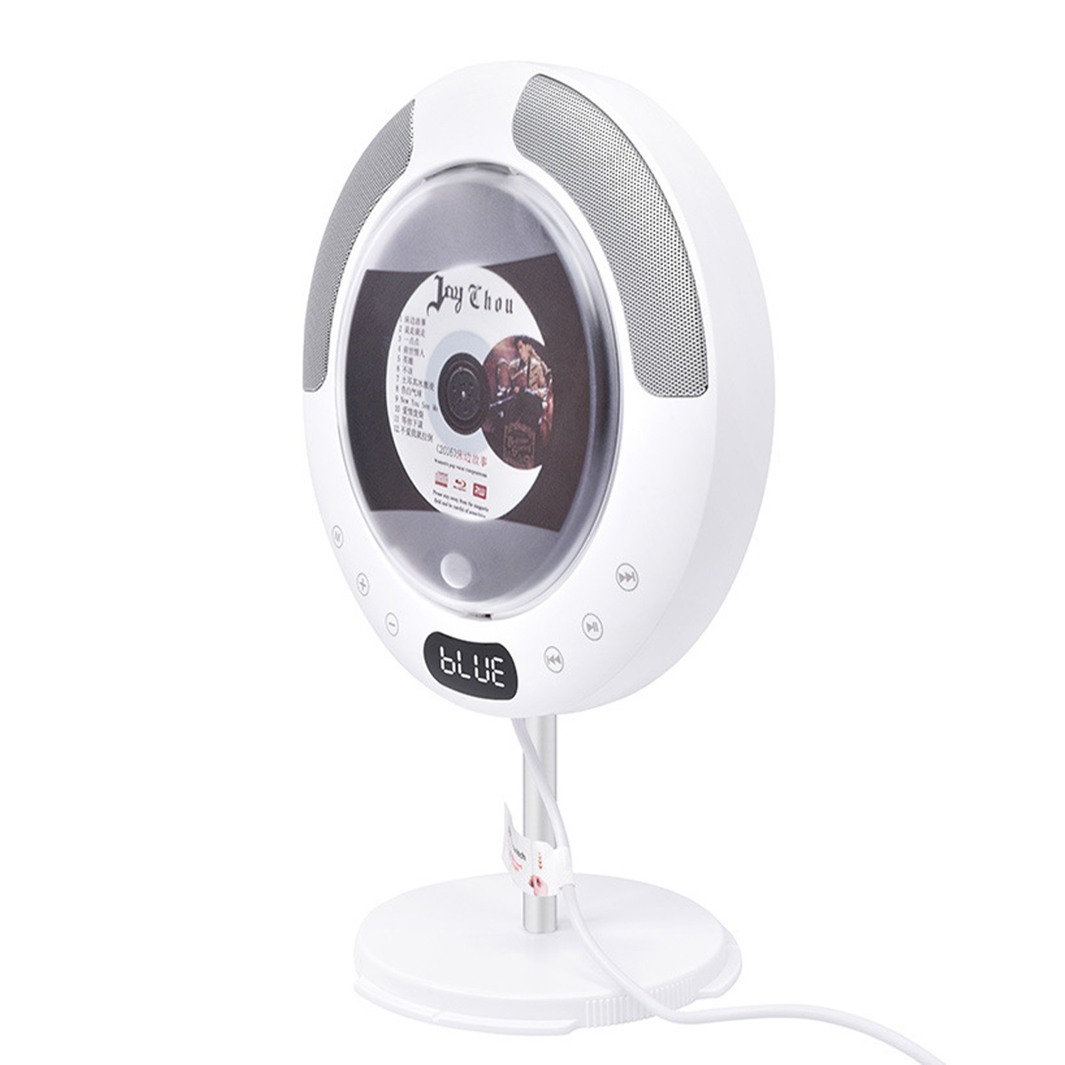 CD Player Portable, Rechargeable CD Player with Built-in Speakers,Bluetooth &FM Radio,Wall CD Player for Home, Car and Outdoors with Remote Control