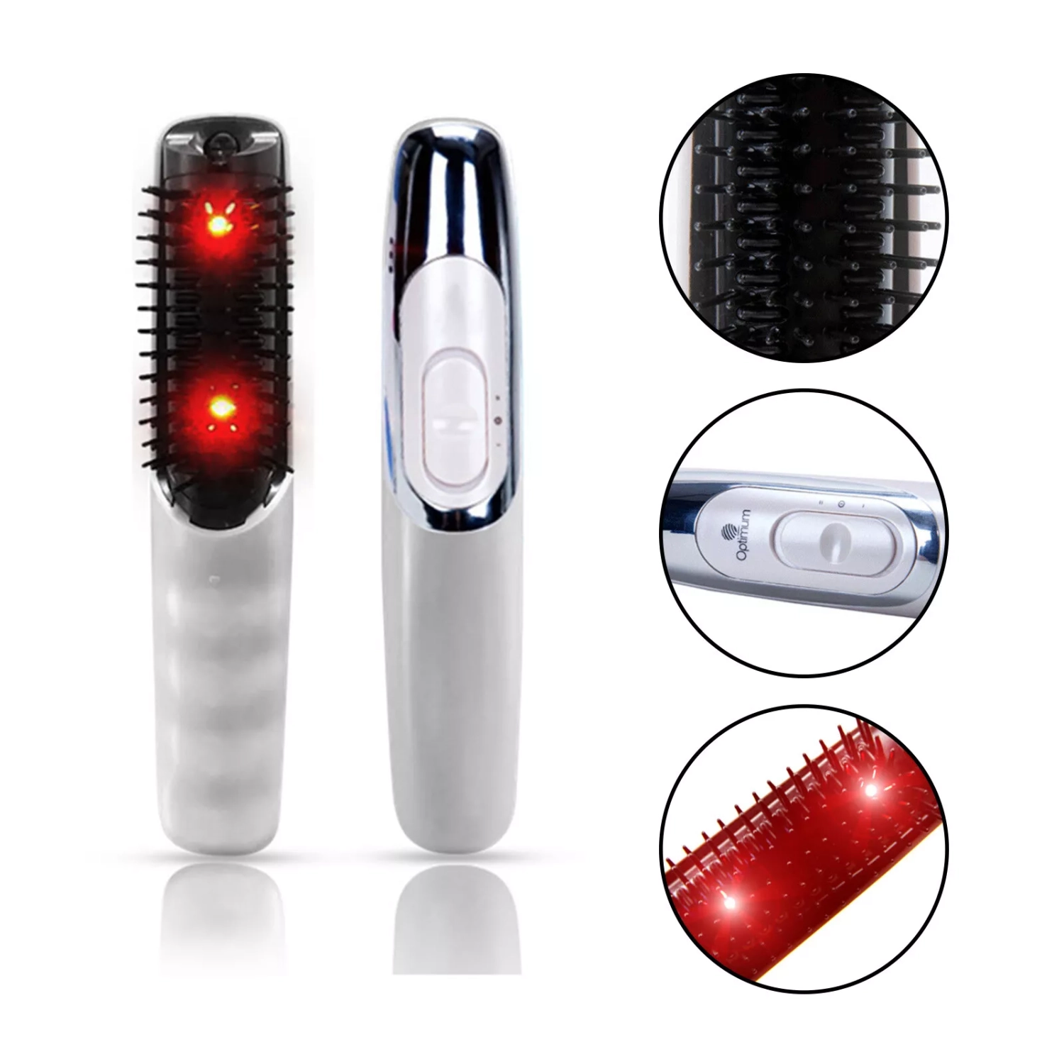 Electric Head Massager Infrared Massage Comb Brush Scalp Vibrating Hair Care