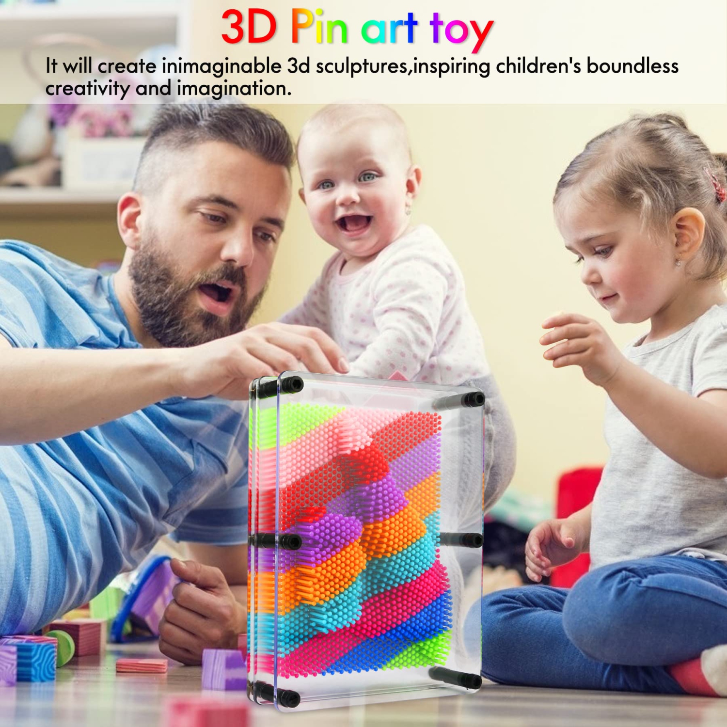 3D Needle Painting Toy, 3D Hand Template, Great Gift for Boys, Girls, and Adults