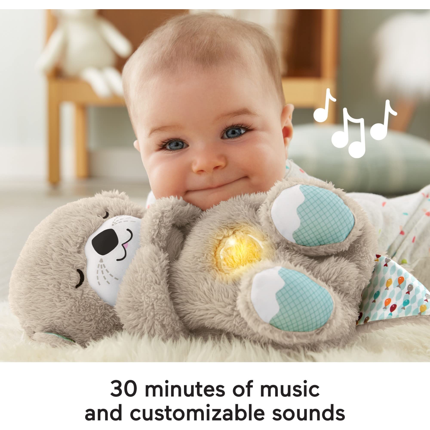 Portable Plush Toy, Early Education Toy with Music, Sound, and Light, Suitable for Boys and Girls Ages 1-3
