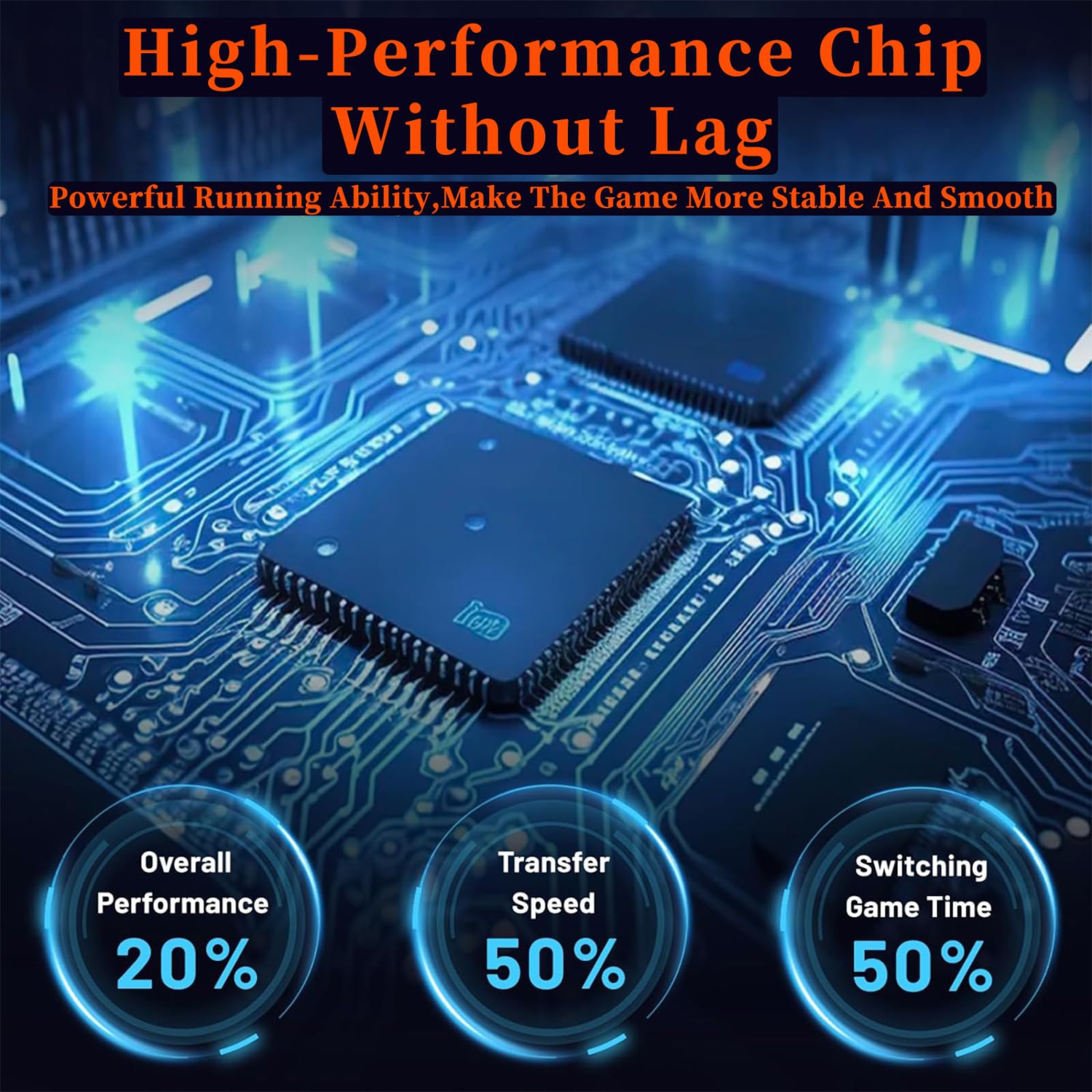 Console de jeu rétro sans fil avec plus de 20 000 jeux intégrés, sortie HDMI 4K et deux manettes de 2,4 GHz