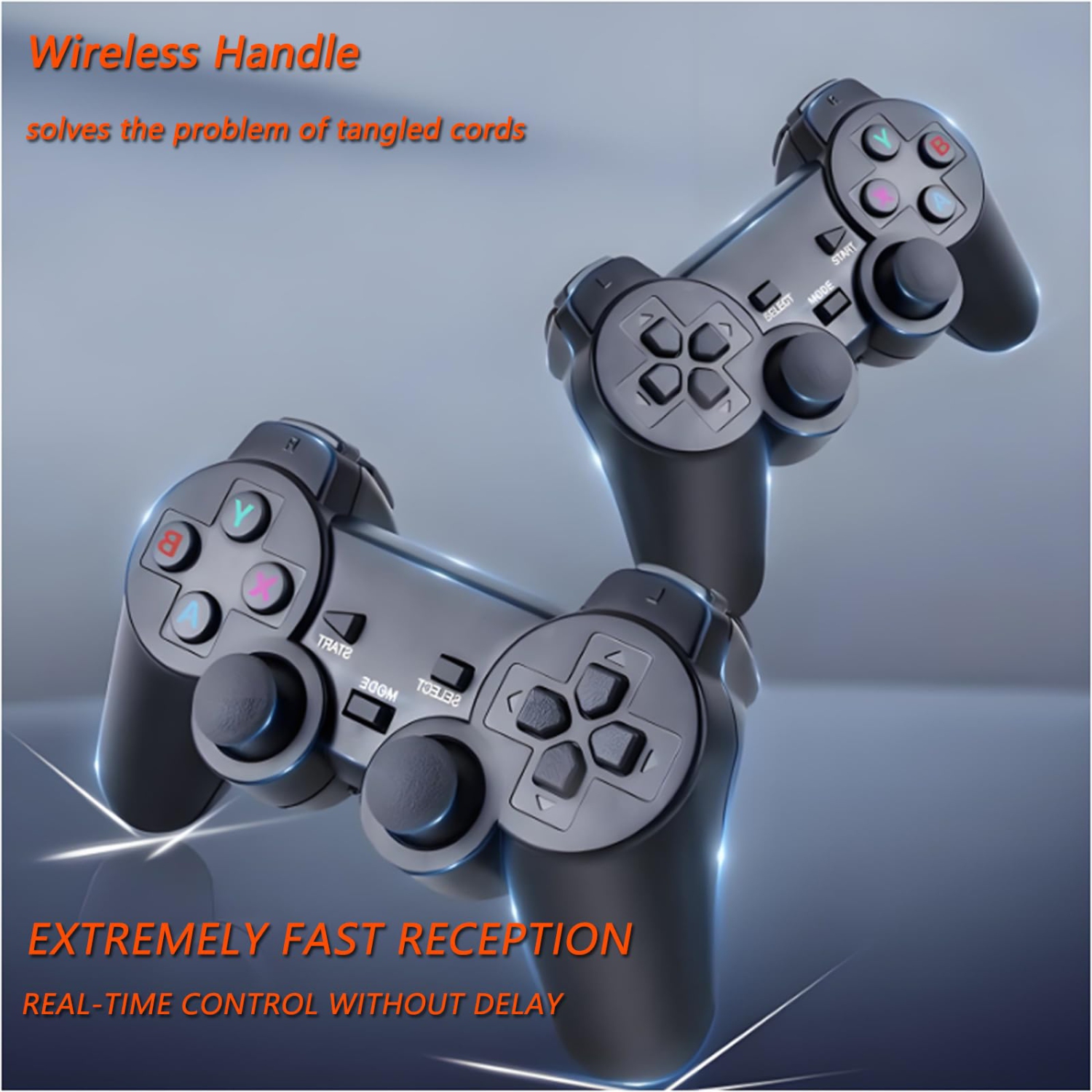 Console de jeu rétro sans fil avec plus de 20 000 jeux intégrés, sortie HDMI 4K et deux manettes de 2,4 GHz