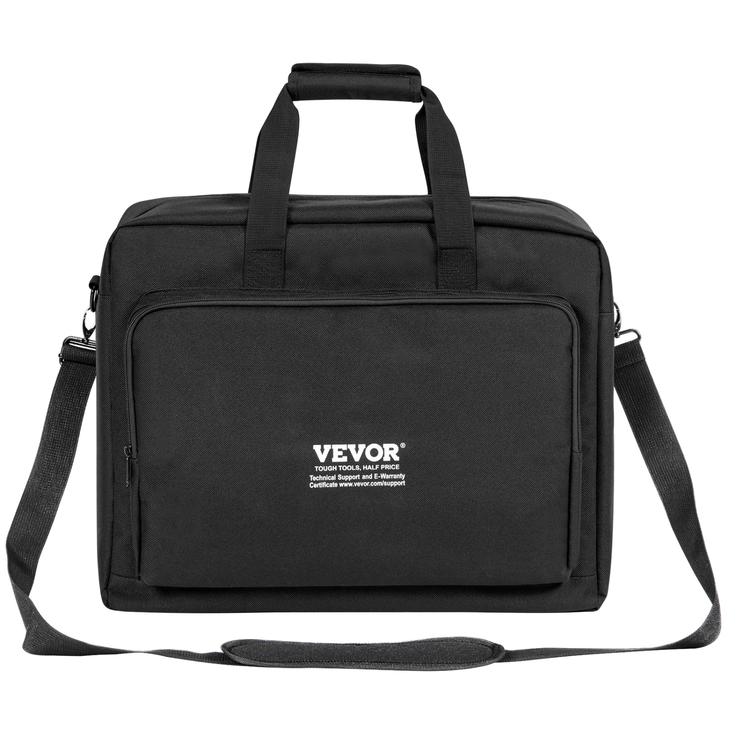 VEVOR 19.29 x 8.66 x 15.34 in Padded DJ Mixer Gig Bag, 1200D Oxford Fabric, DJ Gear Carry Bag with a Storage Pocket 4.92 ft Removable Shoulder Strap
