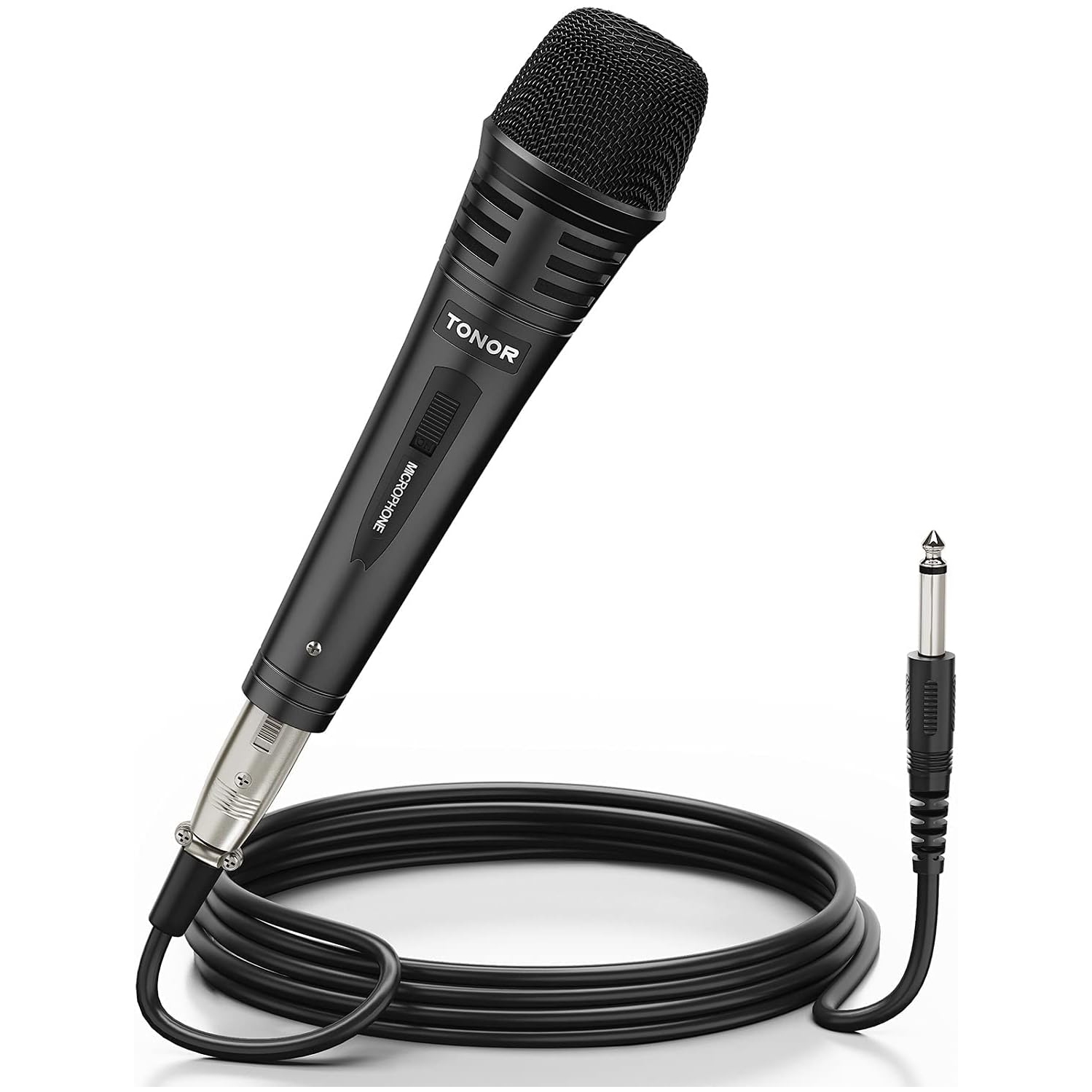 Microphone for Singing with 5m XLR Cable, Metal Handheld Mic Compatible with Karaoke Machine/Speaker/Amp/Mixer for Karaoke Singing, Speech,Outdoor