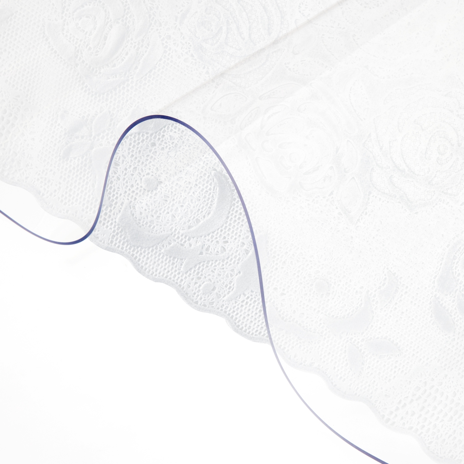 VEVOR 36 x 60 Inch Plastic Table Cover, 1.5 mm Thick Clear Table Protector, Rectangle Clear Desk Mat, Waterproof & Easy Cleaning for Office Dresser