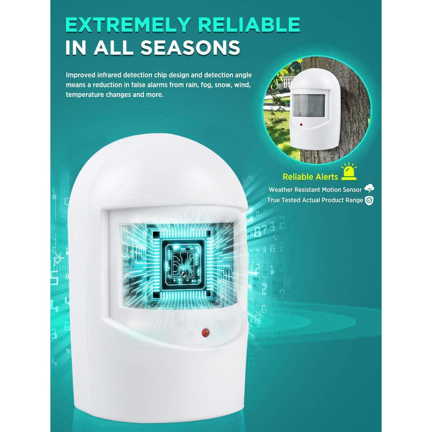 Wireless Motion Sensor Alarm System Driveway Alarm Alert Security Indoor Infrared Wireless Doorbell Reminder Alarm