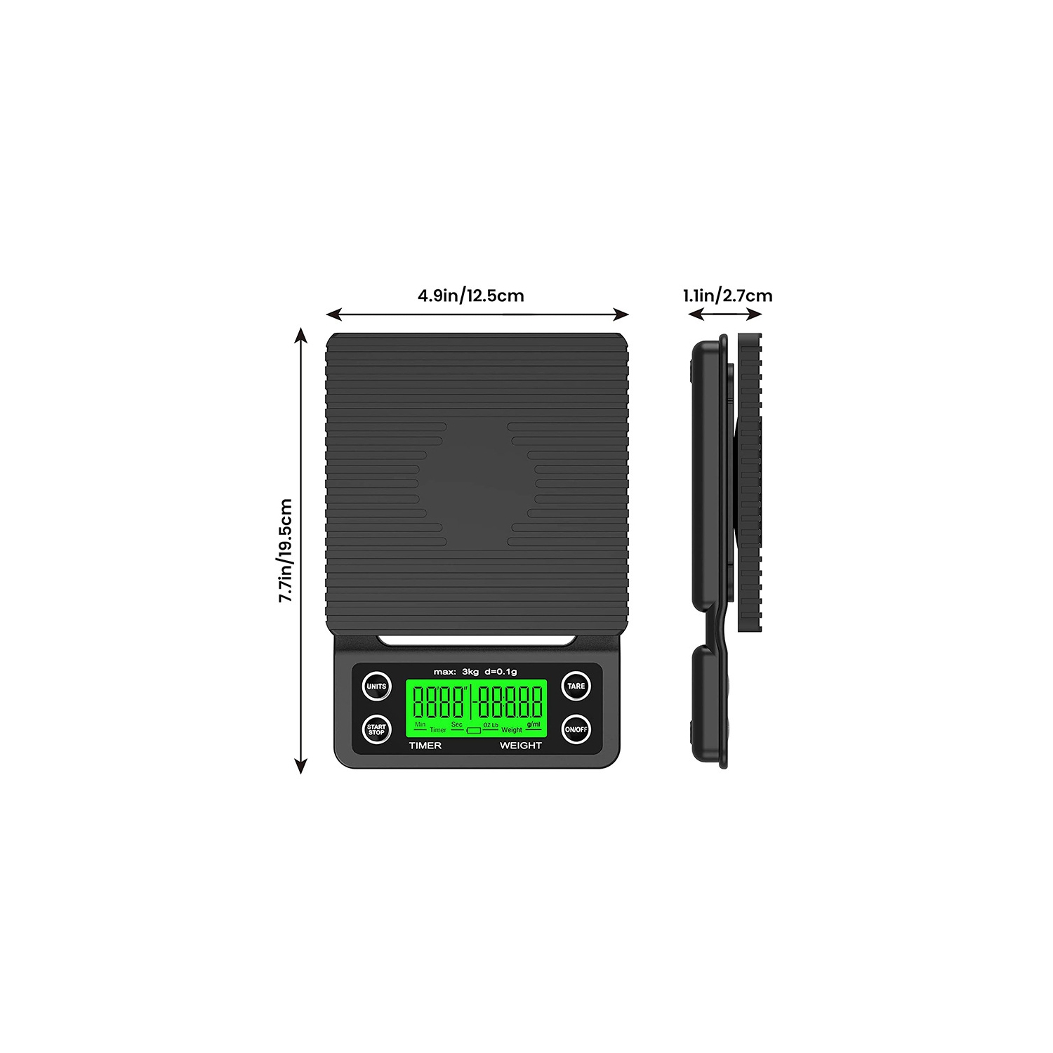 Pèse-personne à espresso avec minuterie