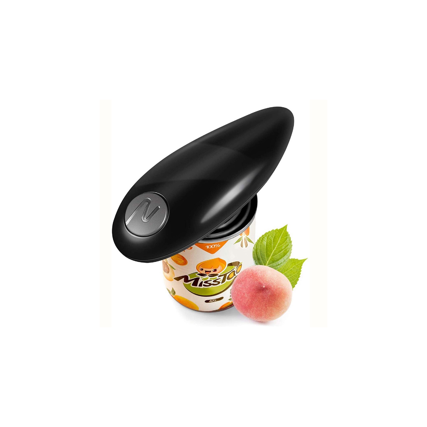 One Touch Electric Can Opener with Smooth Edge,Battery Operated Easy Open Can Openers for Kitchen,Automatic Can Opener for Seniors with Arthritis