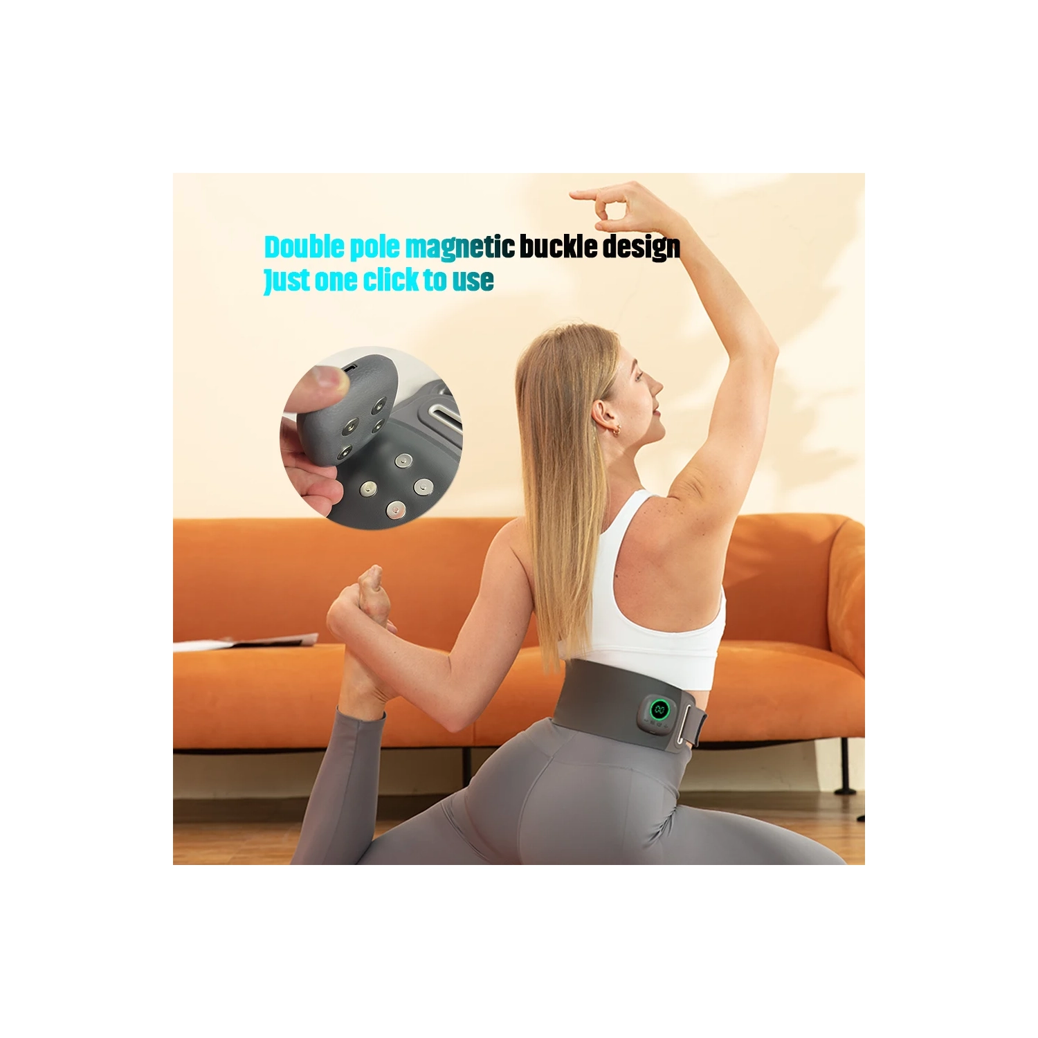 EMS Muscle Stimulator Trainer Équipement de mise en forme ABS Équipement d'entraînement Muscles Electrostimulateur Toner Massager