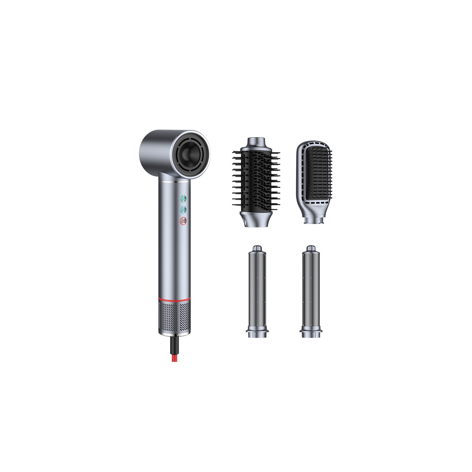 5 in 1 High Speed ​​Hot Air Styler - 13000 RPM Hair Dryer Air Styling System, Hot Air Brush, Wrap Air Curling Wand Round Brush Straightening Comb