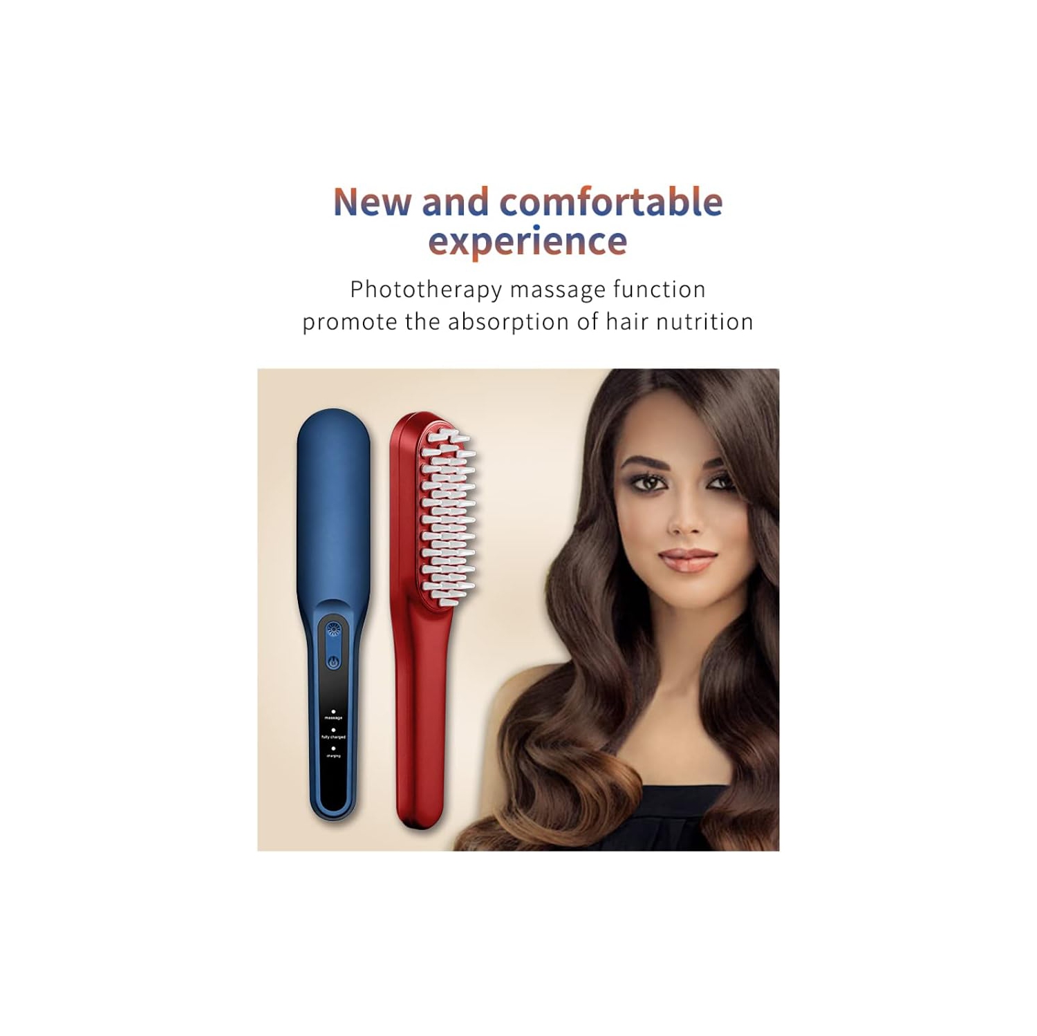 Electric massager, hair massager, hair massager, hair massager - blue