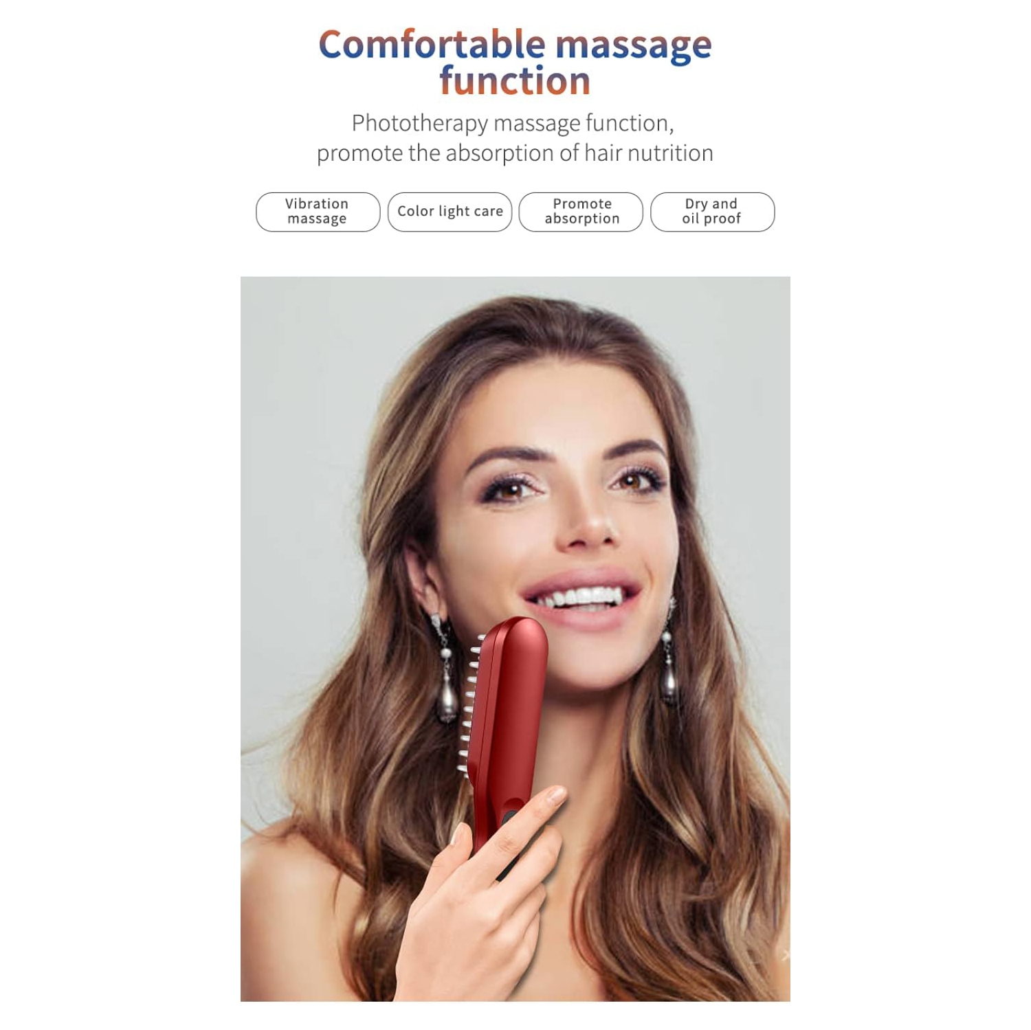 Electric massager, hair massager, hair massager, hair massager - blue