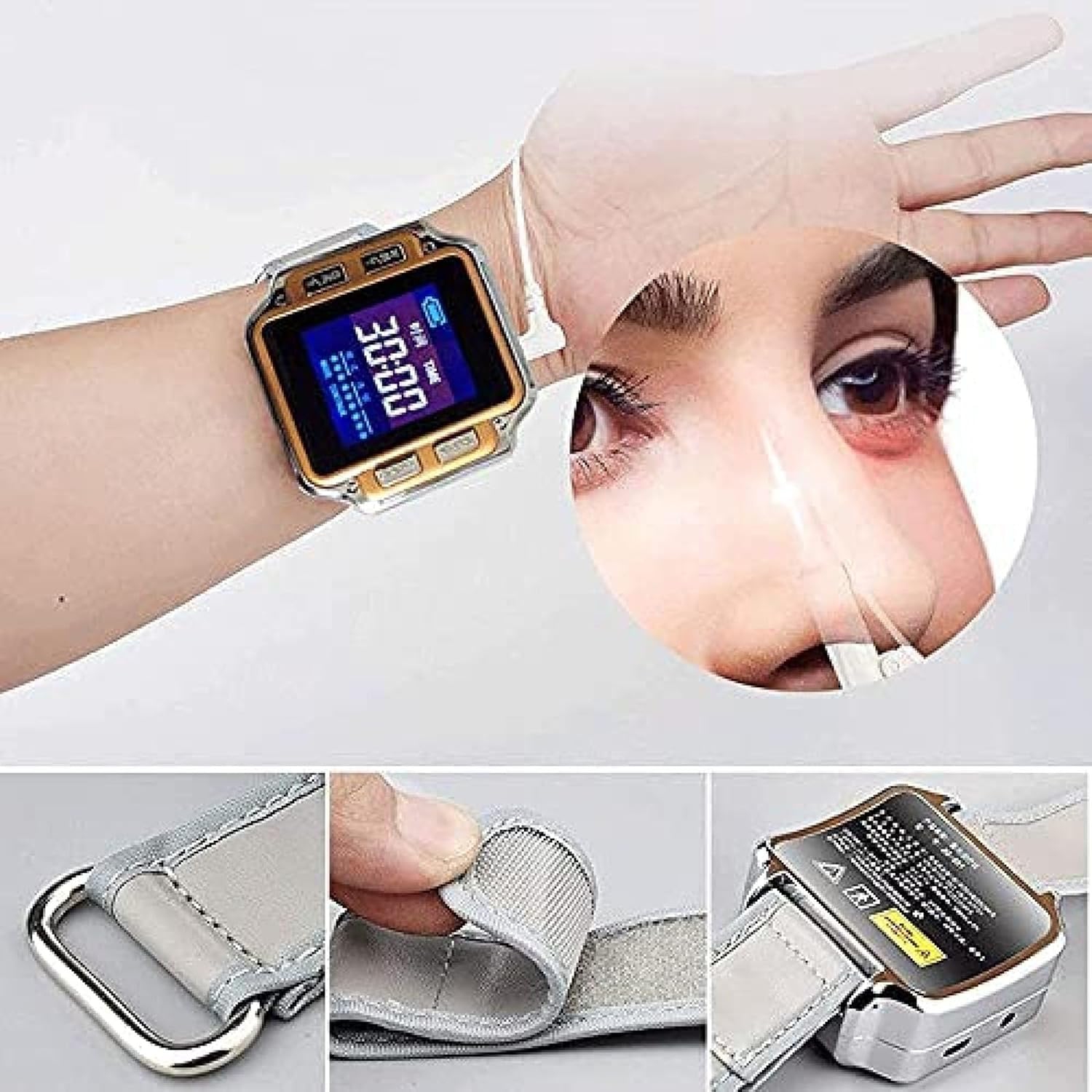 Laser therapy watch, 650nm semiconductor laser therapy device, hypertension, hyperglycemia, hyperlipidemia therapy device