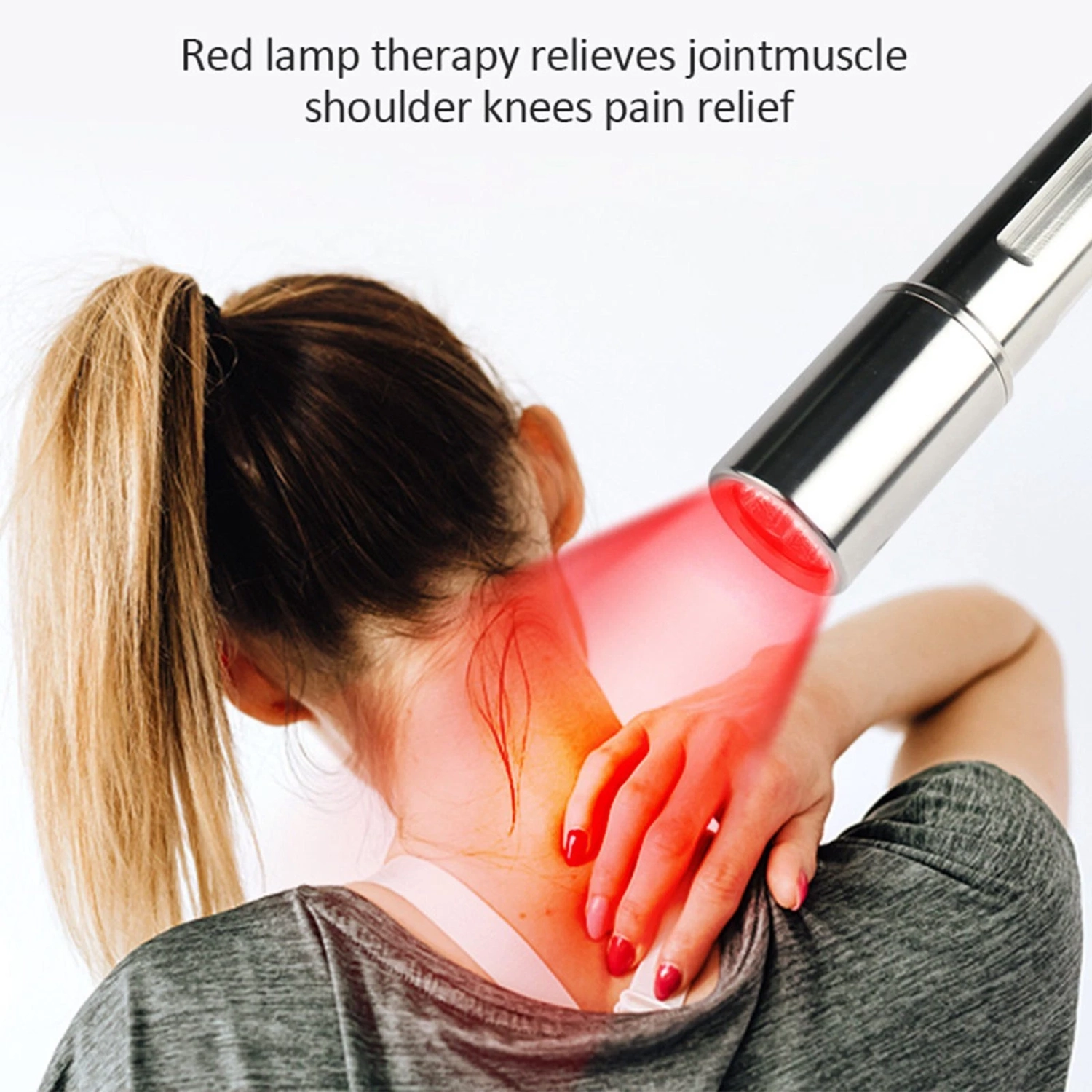 LED red light therapy lamp infrared flashlight for pain relief, beauty restoration, rechargeable red light therapy flashlight