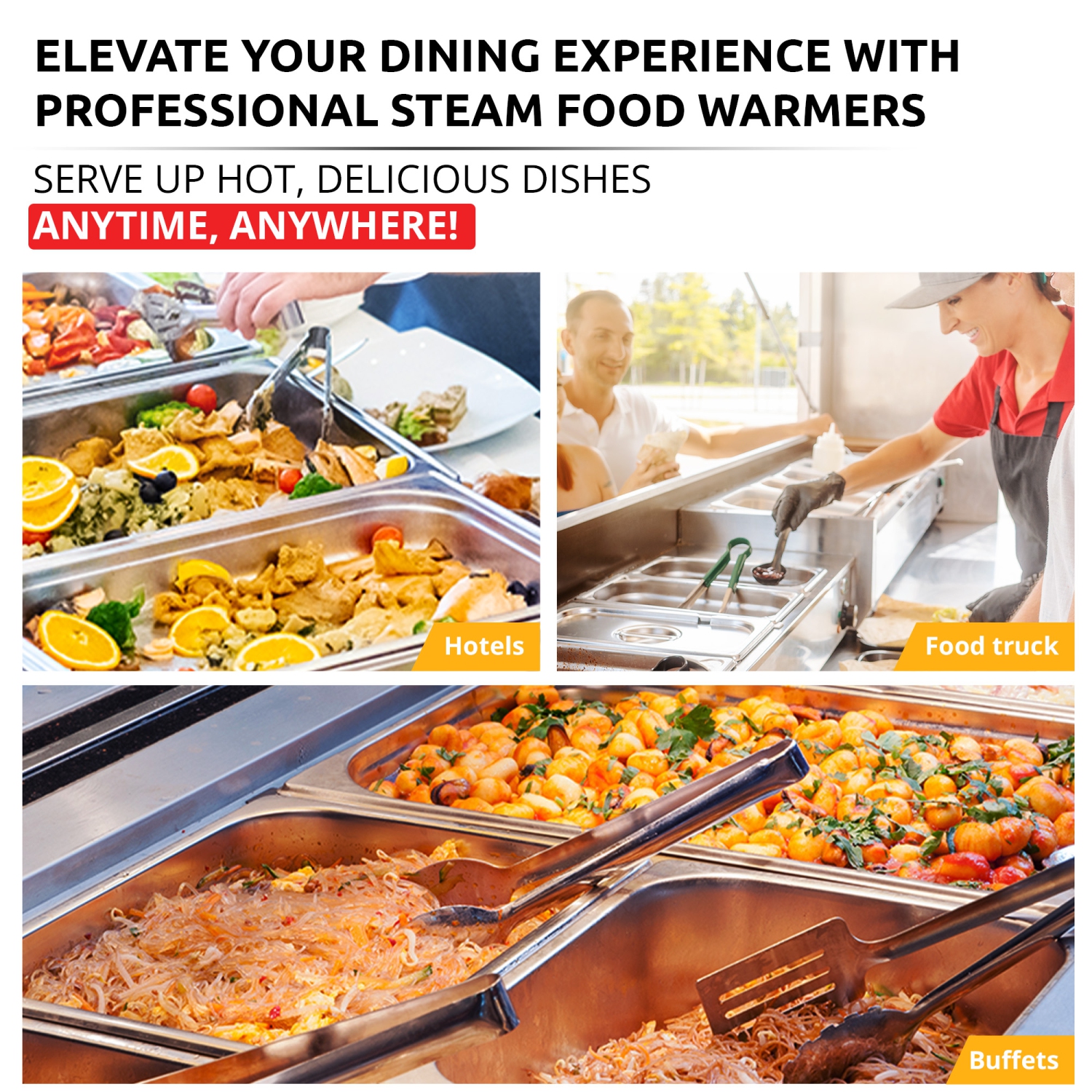 AP-331W Chocolate Melter | DIGITAL Electric Chocolate Warmer | Commercial Stainless Steel Fondue Pot | 5 Pots 29.7 lb | 110V