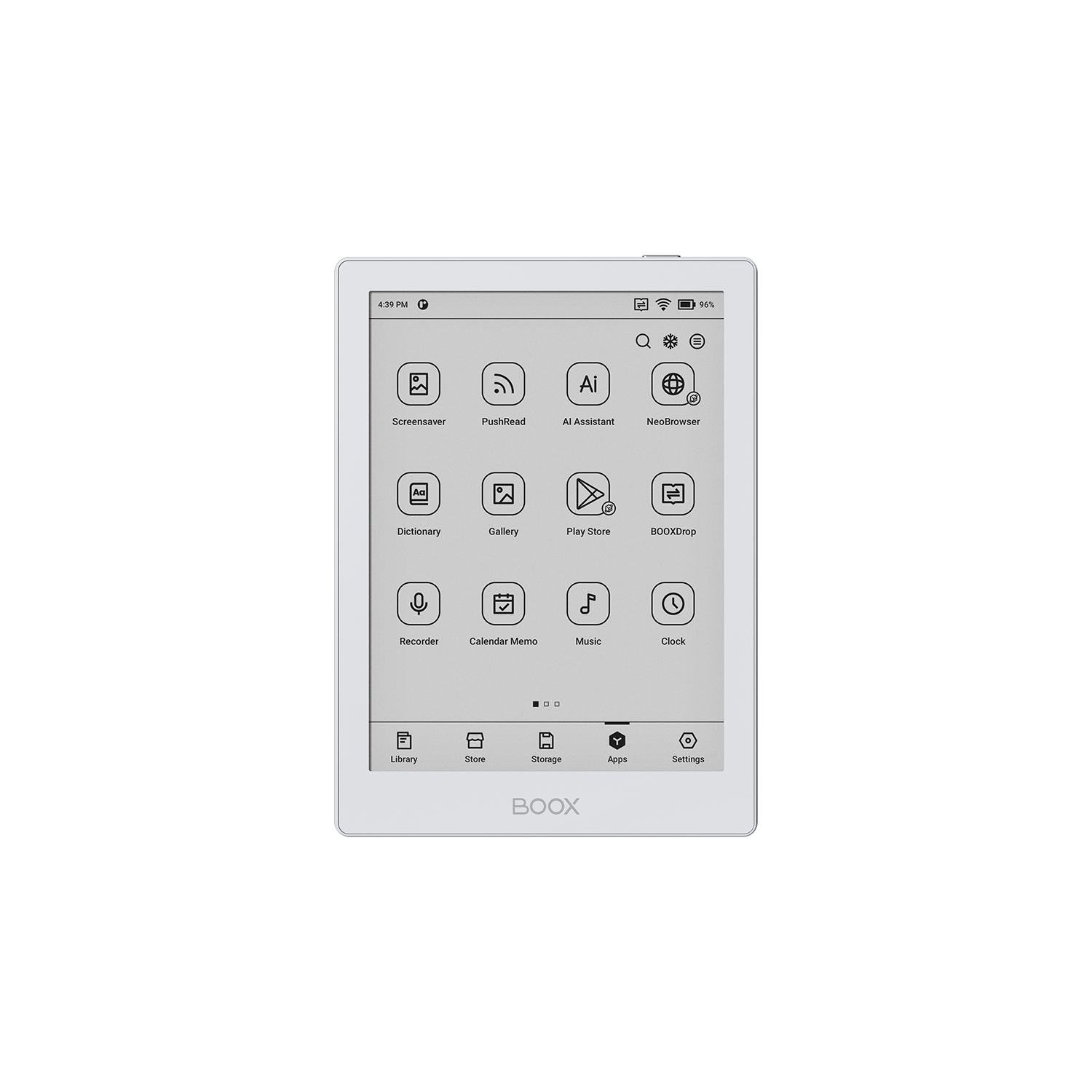 Boox GO 6&nbsp;: Lecteur électronique à encre électronique monochrome de Kobo | 300 ppp | Android 11 | 32G | Éclairage avant 6&nbsp;po