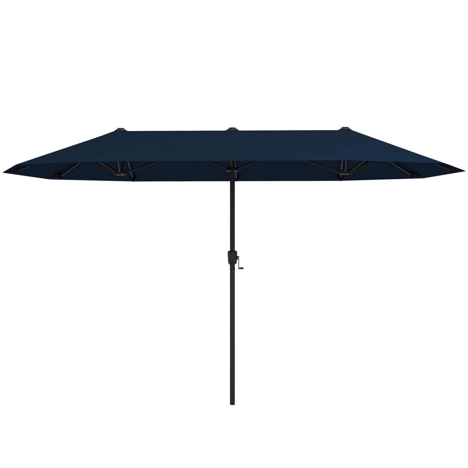 Costway 13 FT Large Patio Umbrella Outdoor Double-Sided Table Market Umbrella for Garden Beige/Brown/Gray/Navy/Orange/Wine