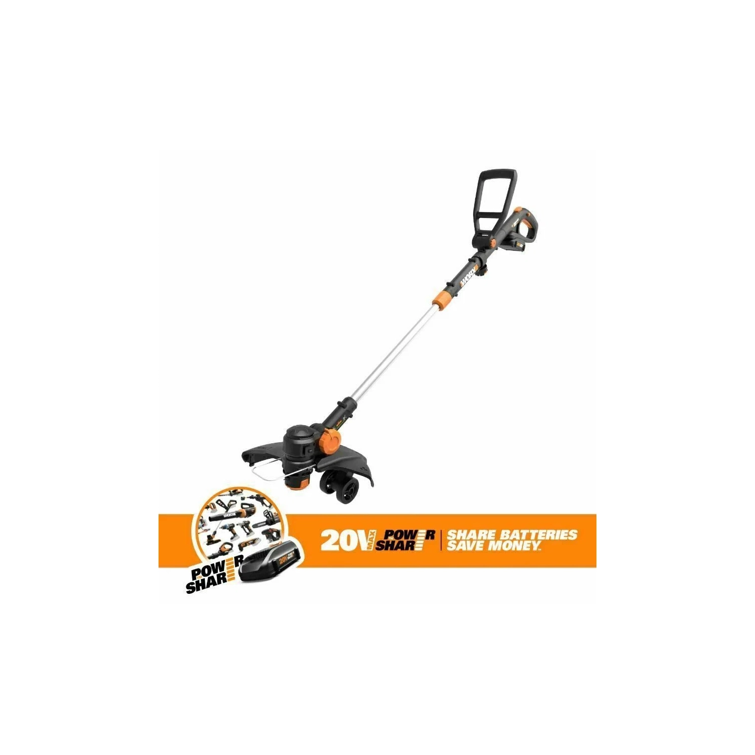 WORX gt WG930.2 20V GTWORX Revolution Trimmer & Turbine Blower+ Dual Port charger
