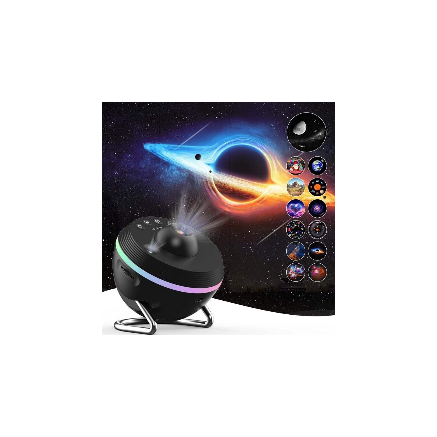 13 in 1 Rotatable Realistic Galaxy Star Projector Light HD Starry Sky Night Lamp for Adults Kid