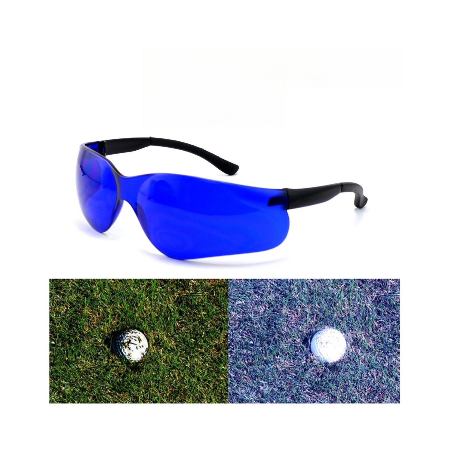 Lunettes Golf Ball Finder Lunettes de golf Caddy Ball Finding Goggles Anti-UV
