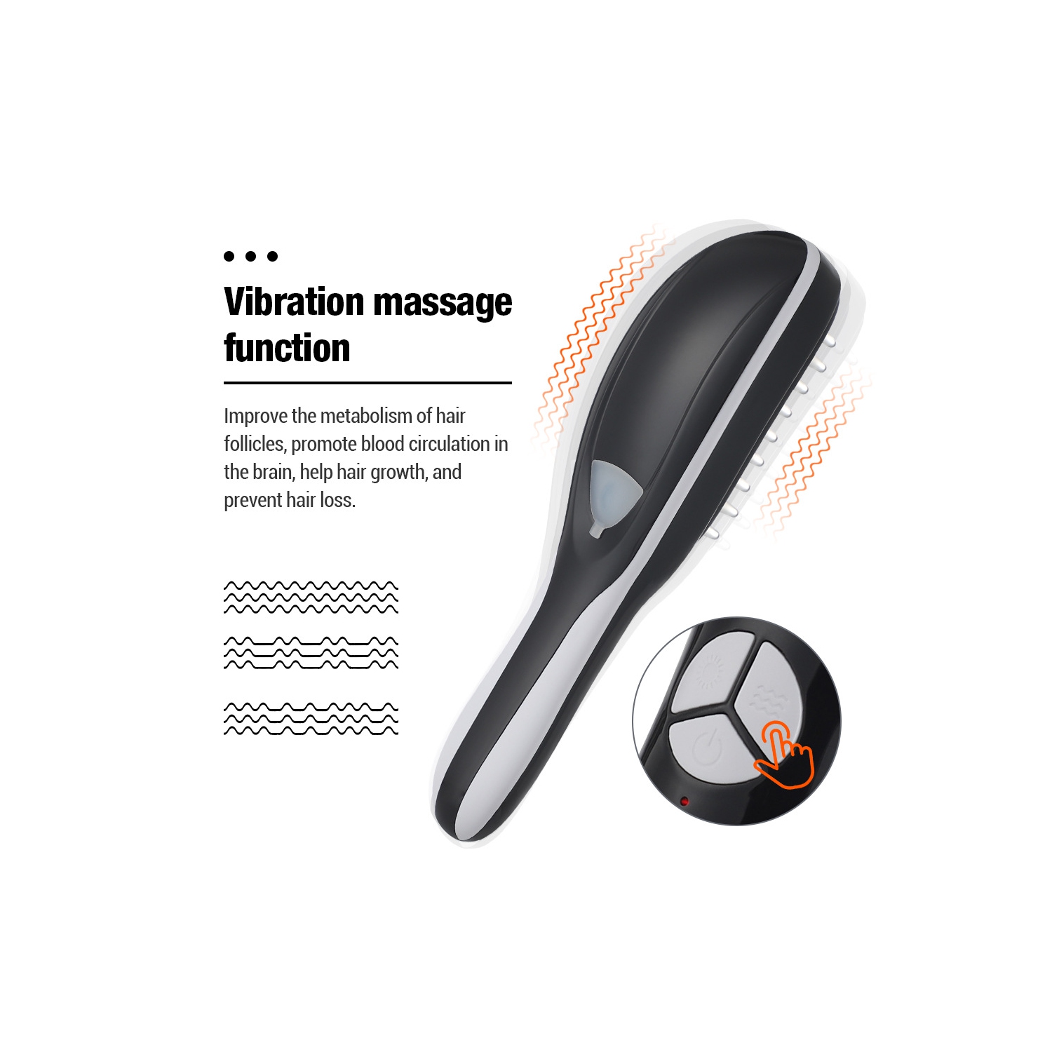 Red Light Therapy Hair Brush Comb Massage Brush for Hair Care Head Massager Electric Massage Comb