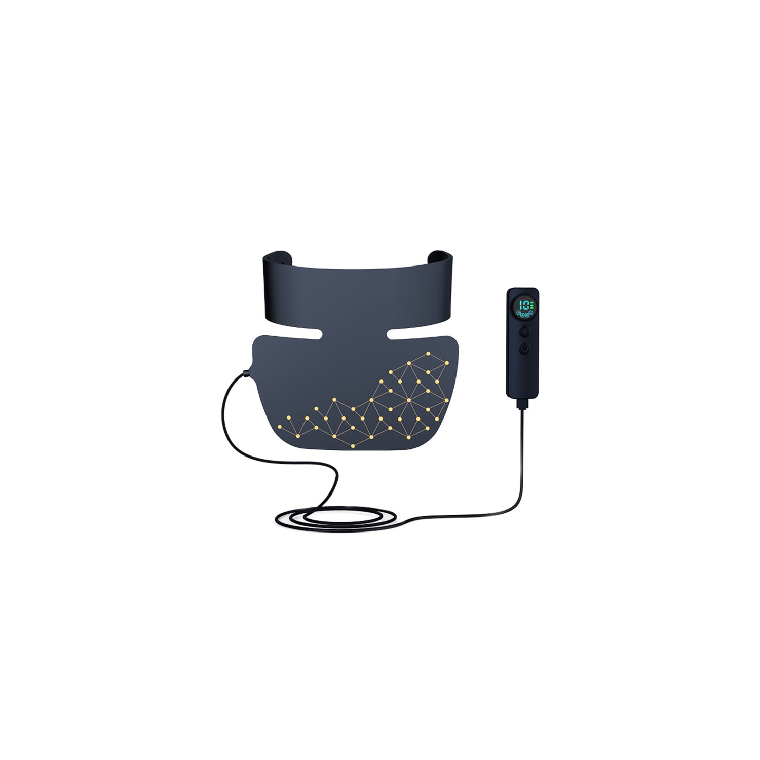 Neck Rejuvenating Mask,Red Infrared Light Therapy Neck Mask,Red Light Therapy Neck Mask for Anti-Aging,LED Light Mask for Neck