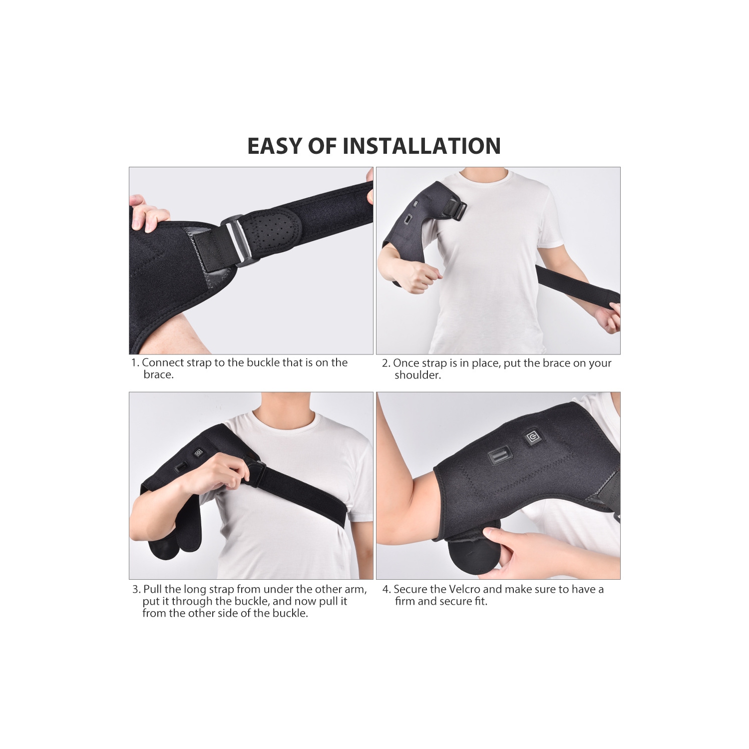 Electric Heating Shoulder Strap Hot Compress Shoulder Heat Therapy Pad Shoulder Back Breathable Strap