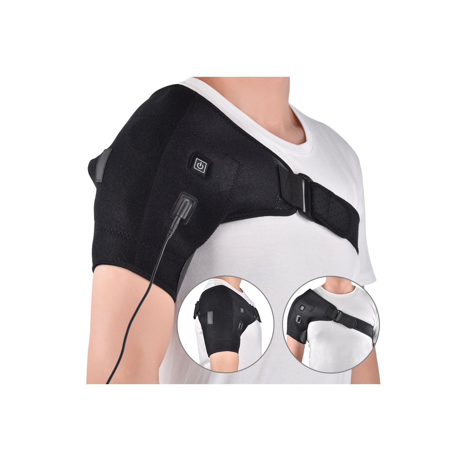 Electric Heating Shoulder Strap Hot Compress Shoulder Heat Therapy Pad Shoulder Back Breathable Strap