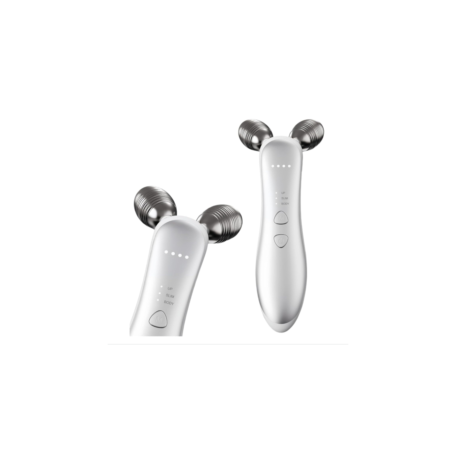 Electric EMS Microcurrent Beauty Introducer Facial Firming Lifting Roller Double Ball V Face Slimming Massager