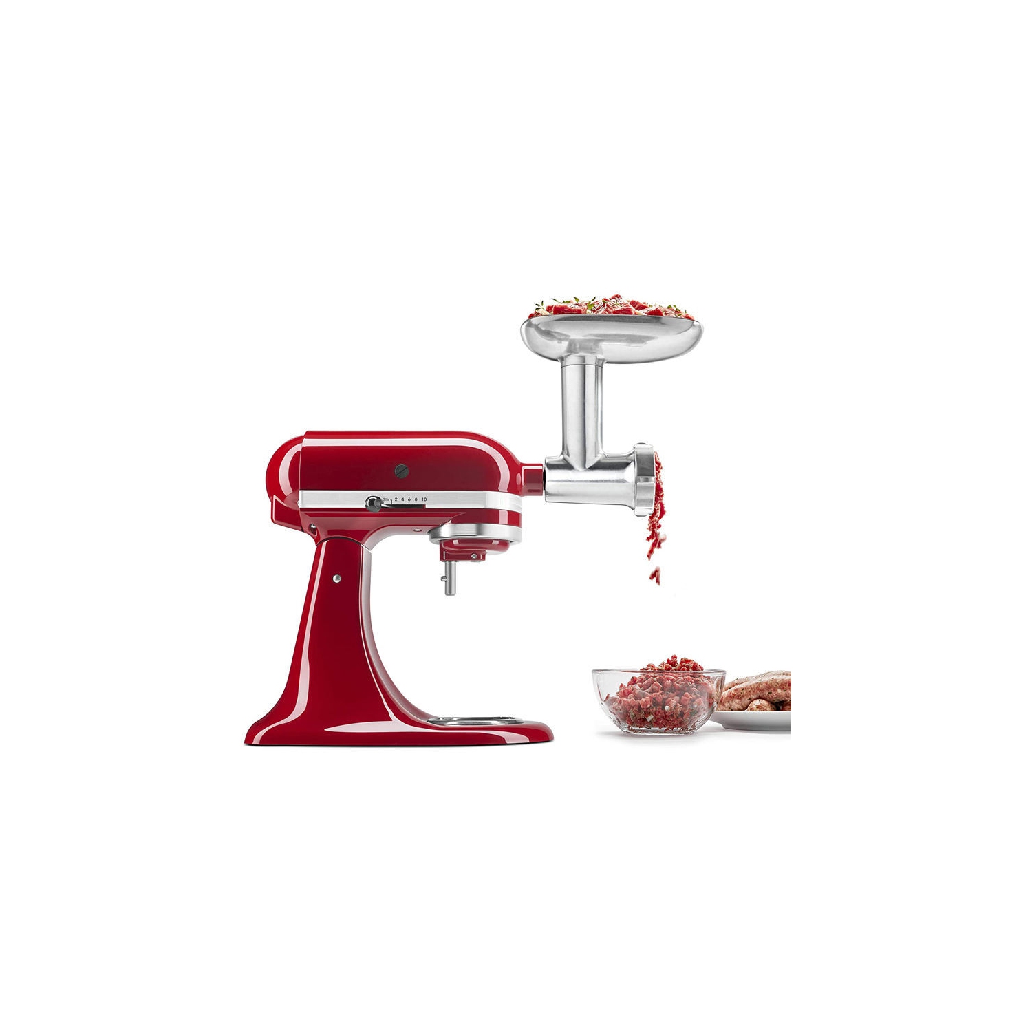 Metal Meat Grinder Attachment for KitchenAid Stand Mixer,Sausage Stuffer Attachment