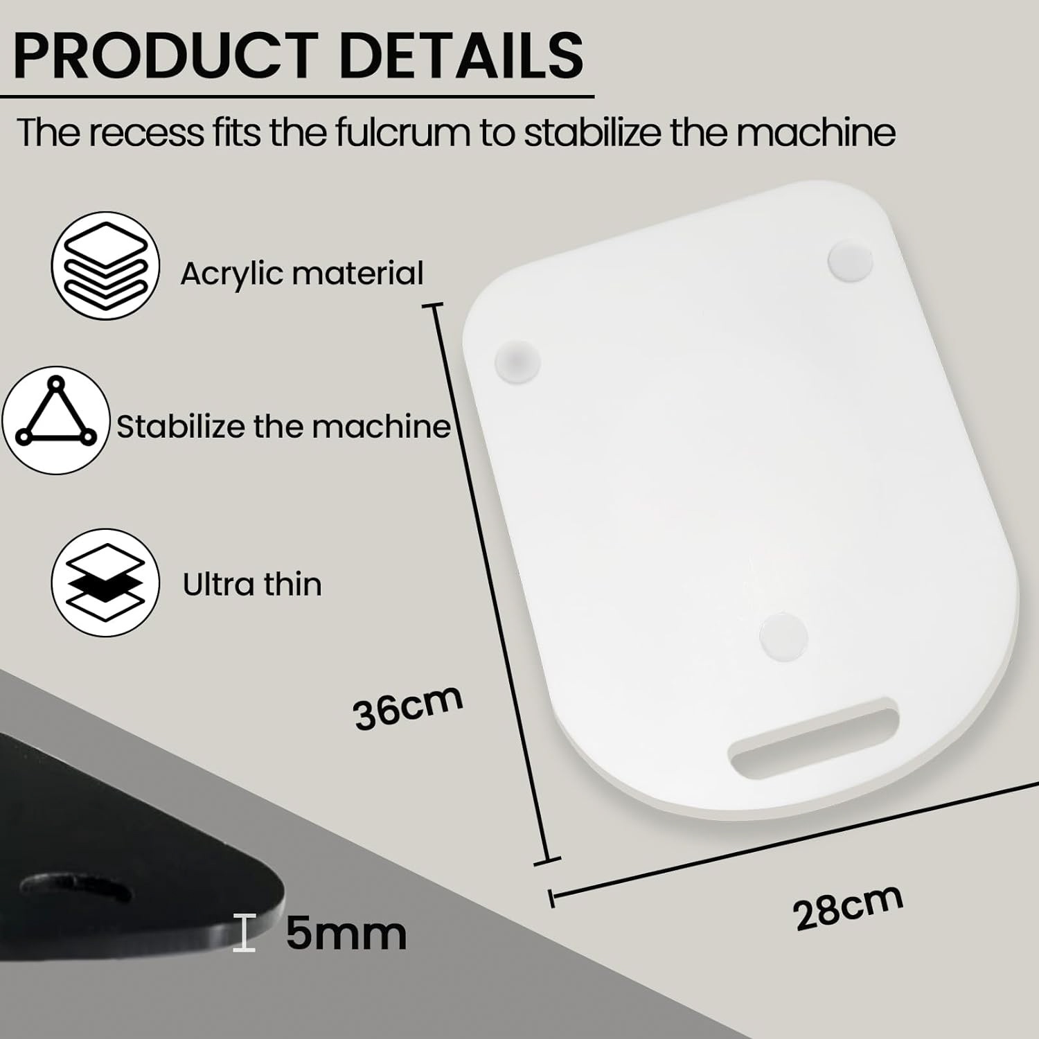 TM Slider Board for Thermomix 6 and 5 Stand Mixer Cooker,Only mat